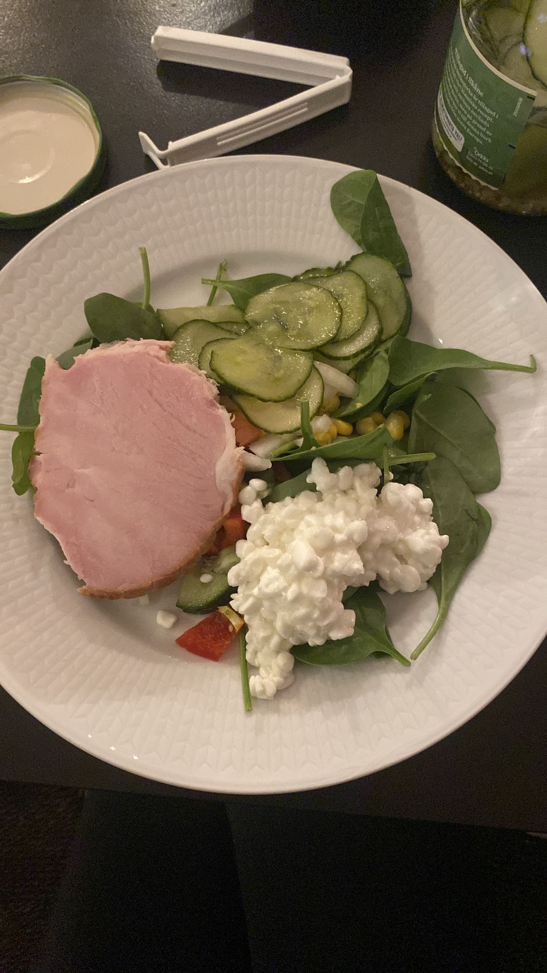 Skink- och kesosallad