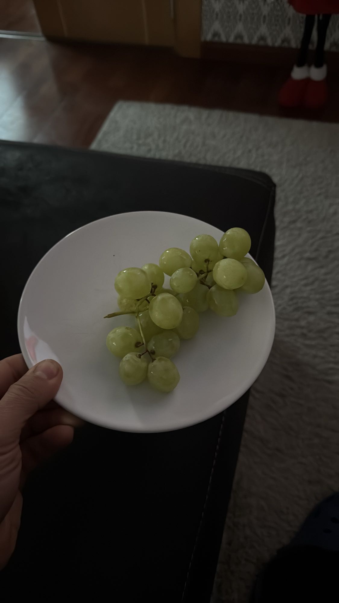 uvas verdes frescas