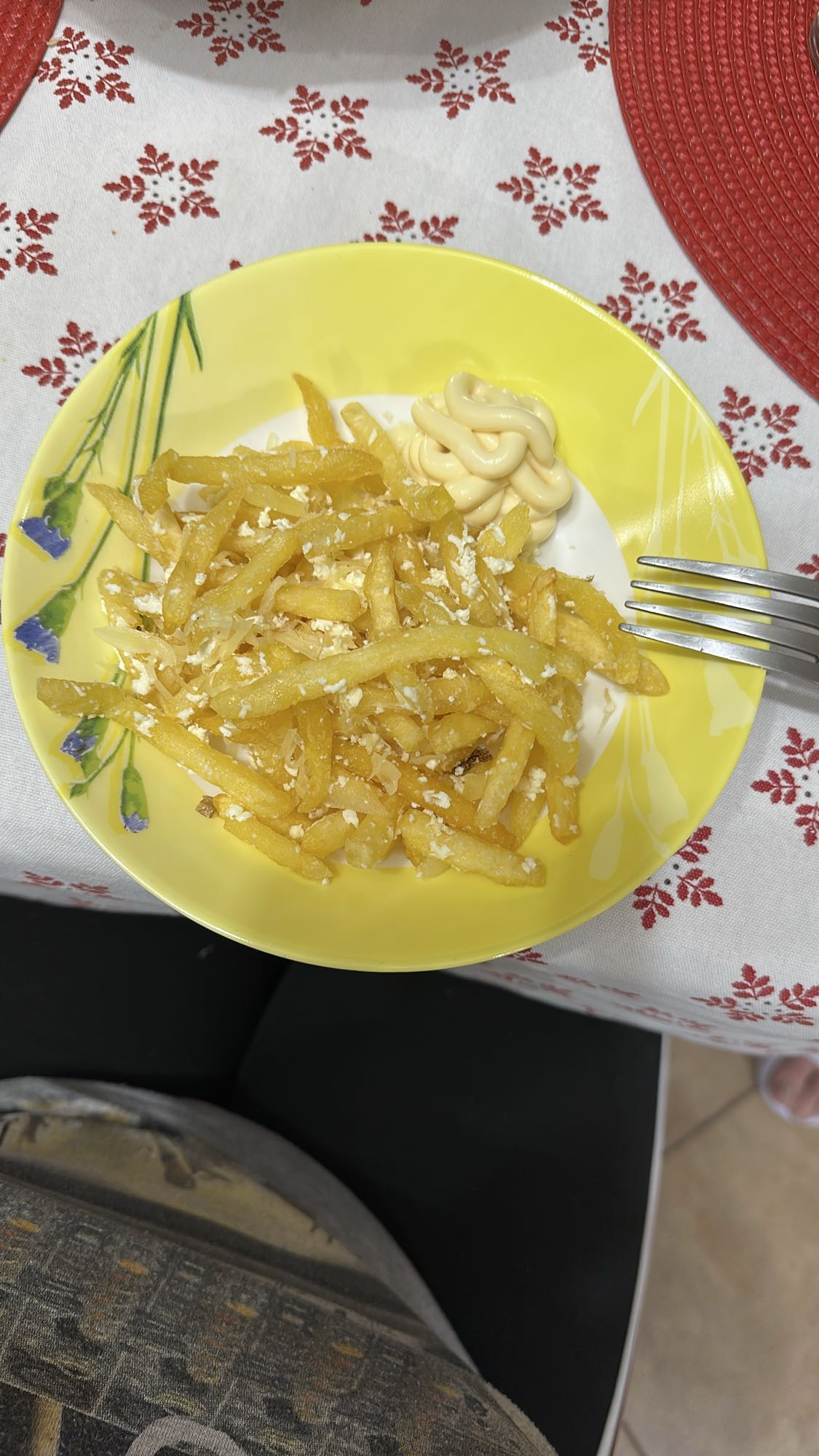 Cartofi prăjiți cu maioneză