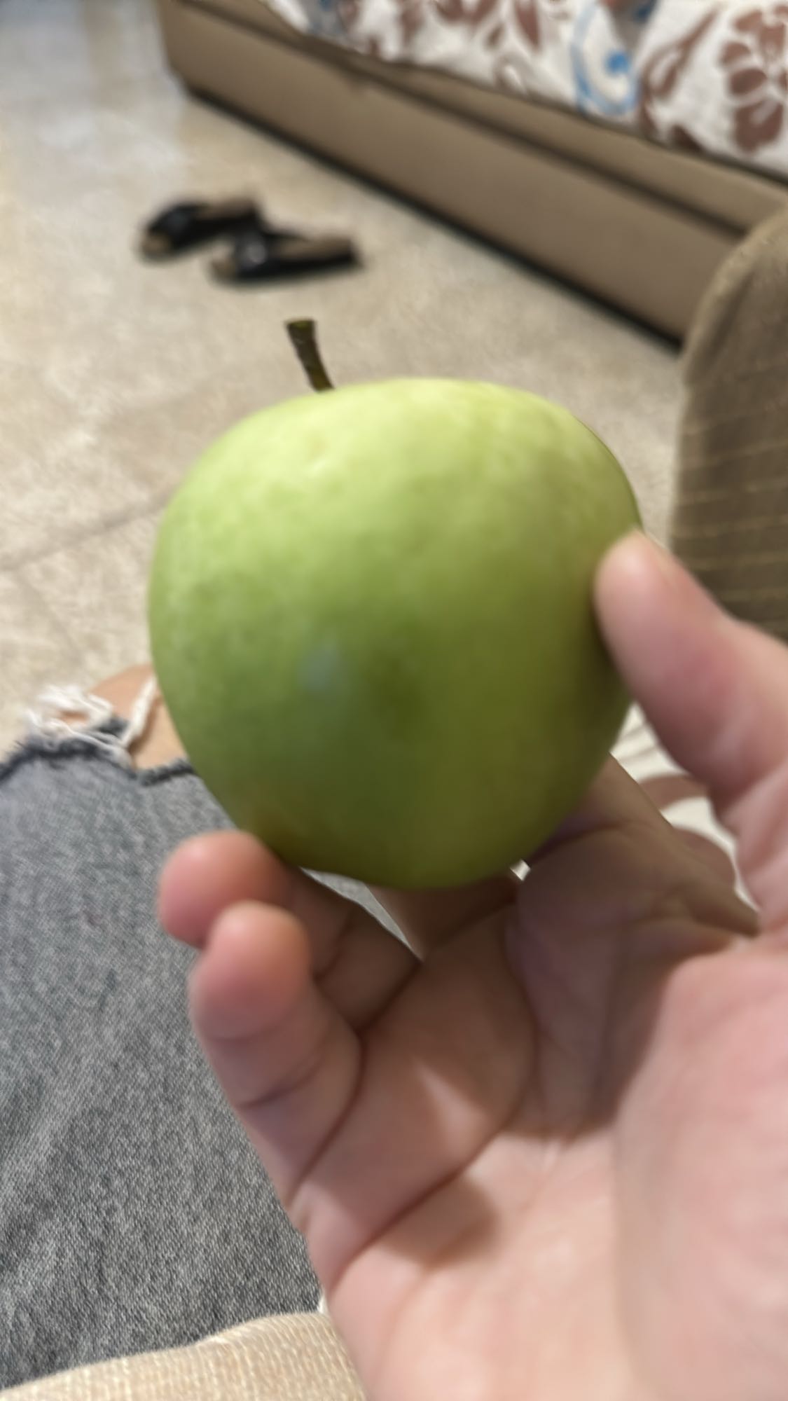 Green apple snack