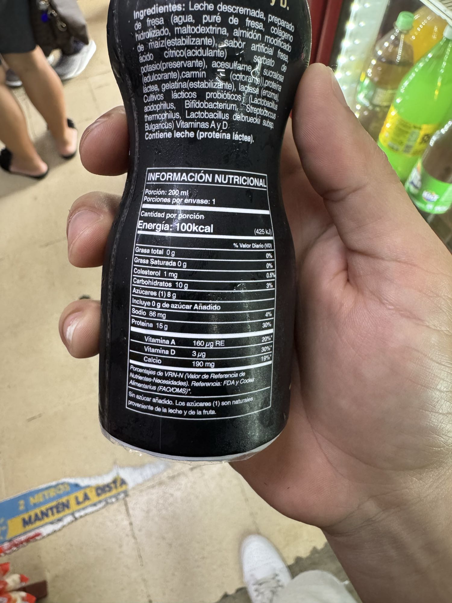 Bebida láctea de fresa