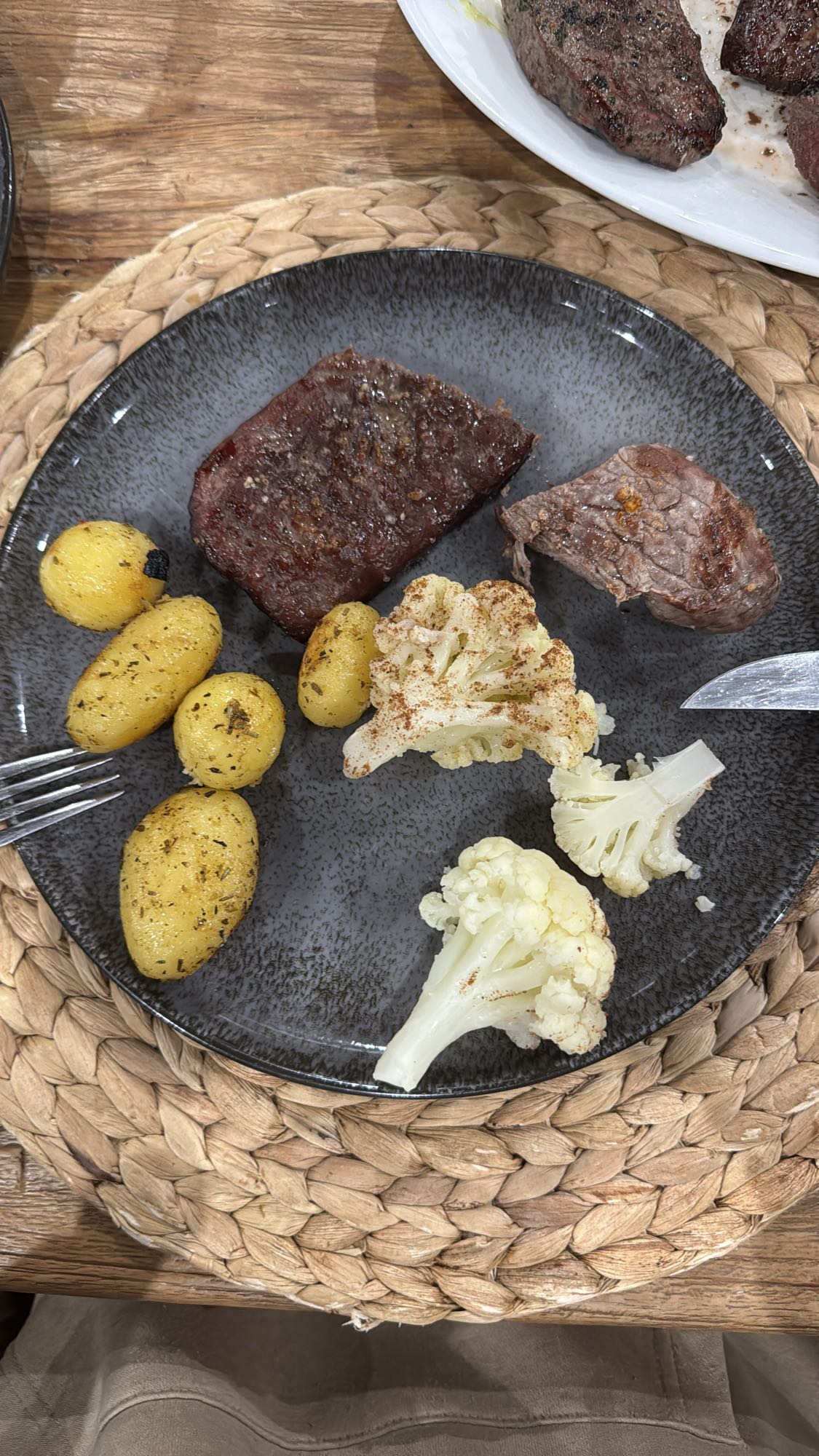Steak mit Kartoffeln