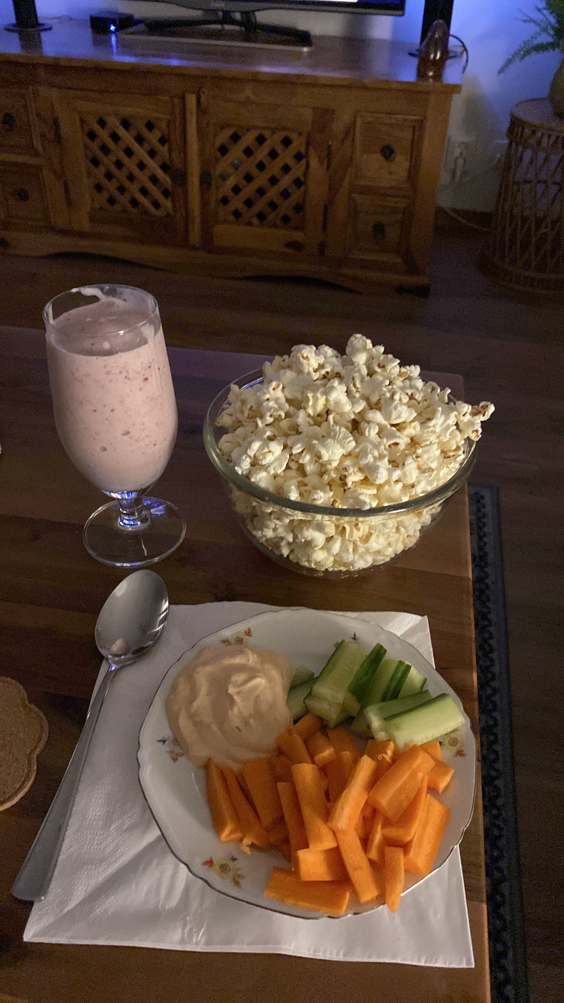 Kvällssnacks med smoothie