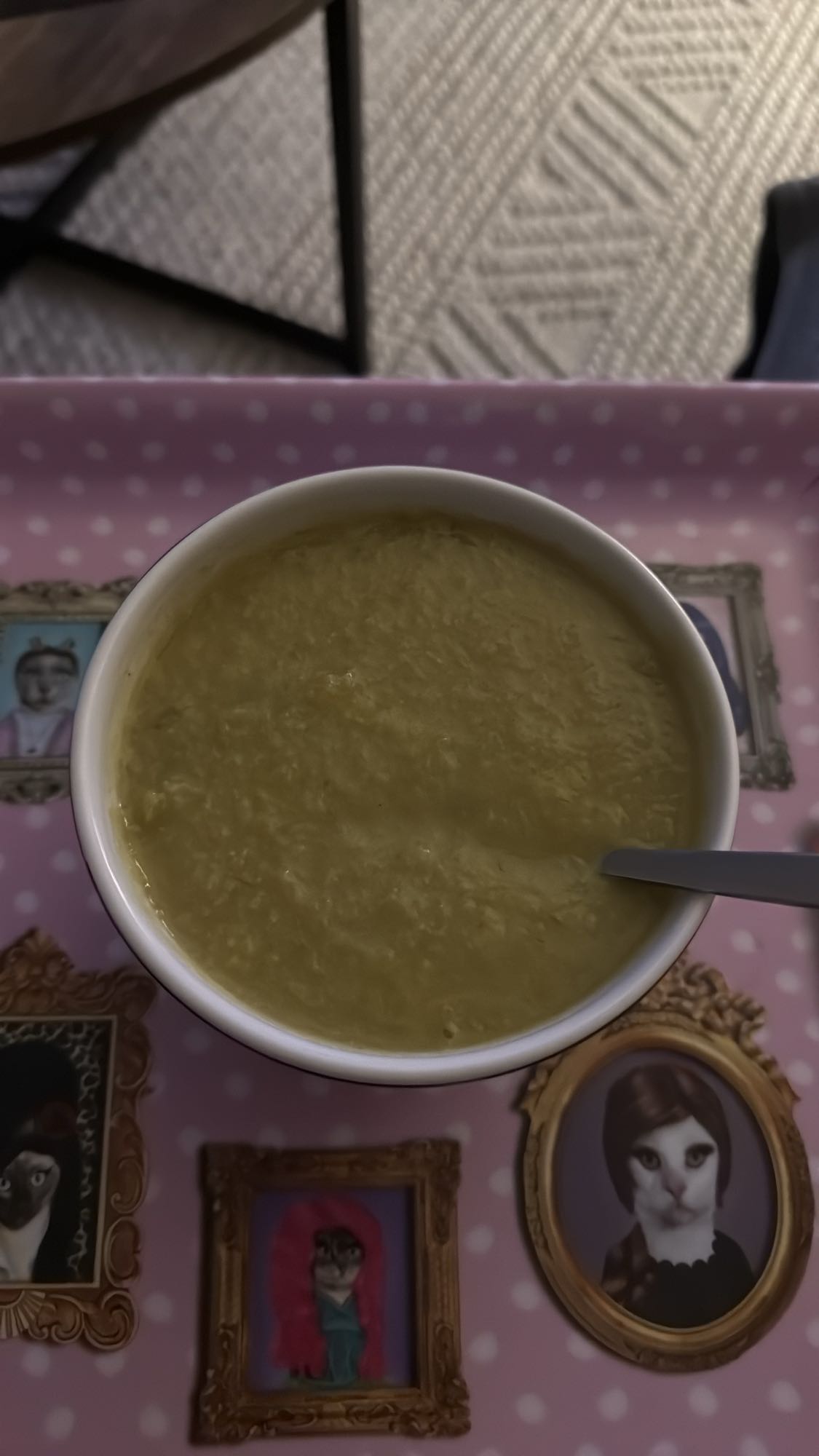 soupe de légumes verts