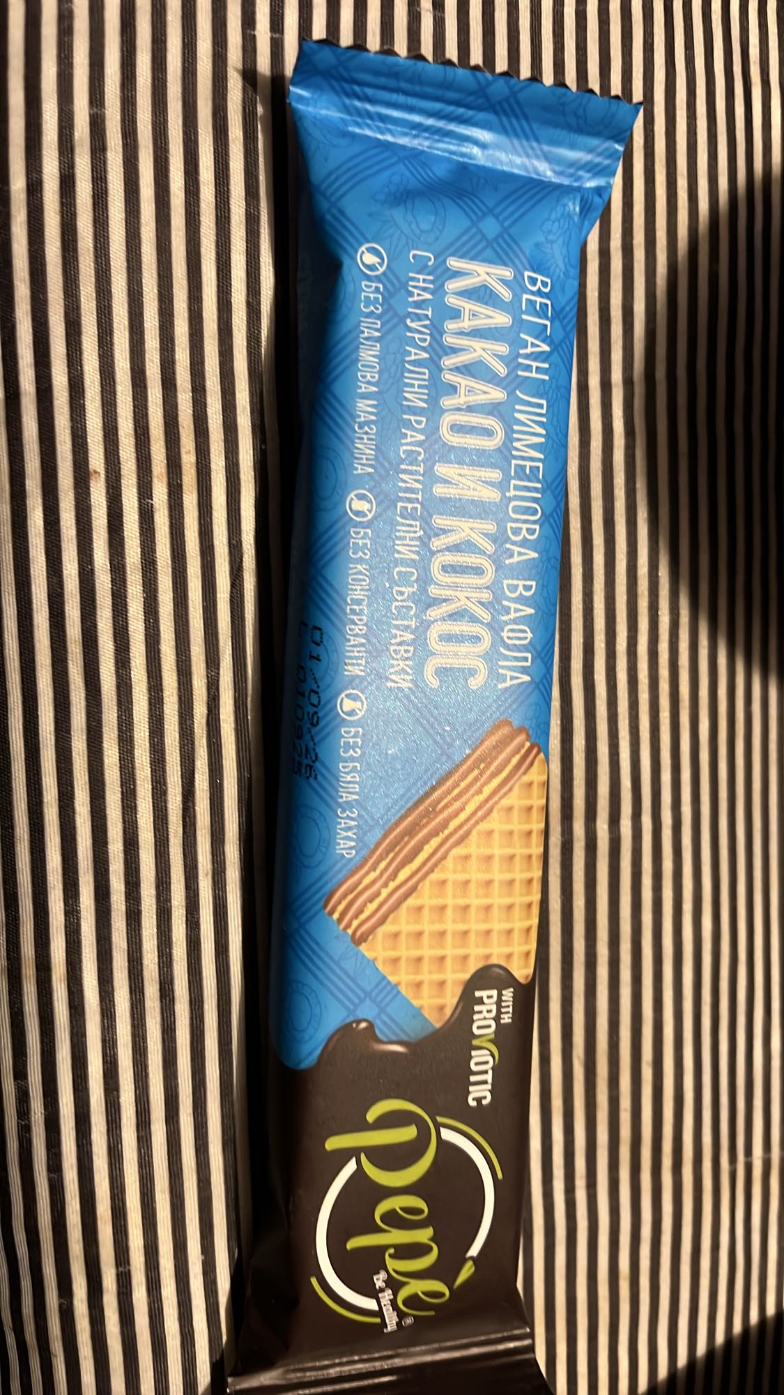 Веган вафла какао и кокос