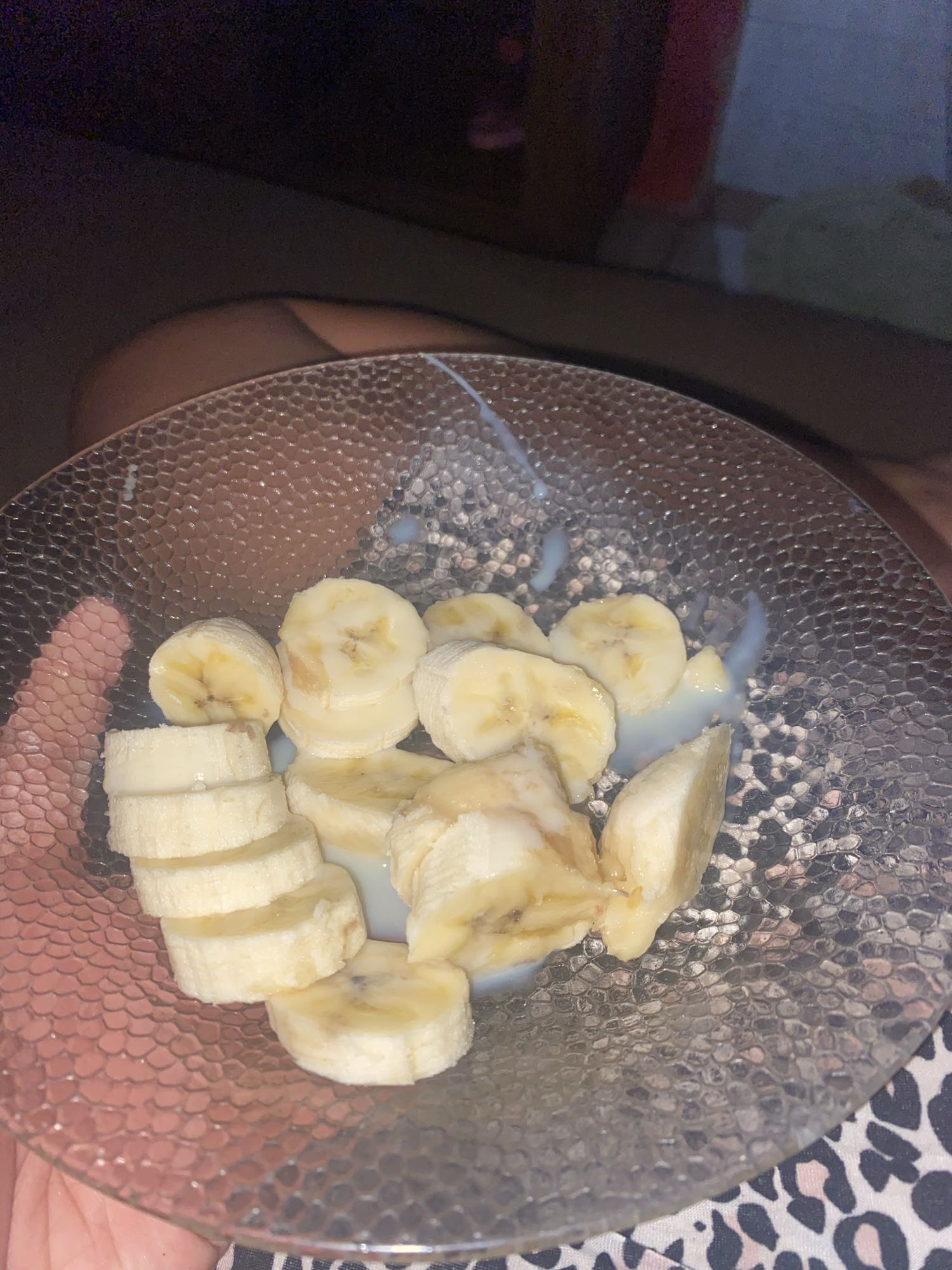 Banana com leite condensado