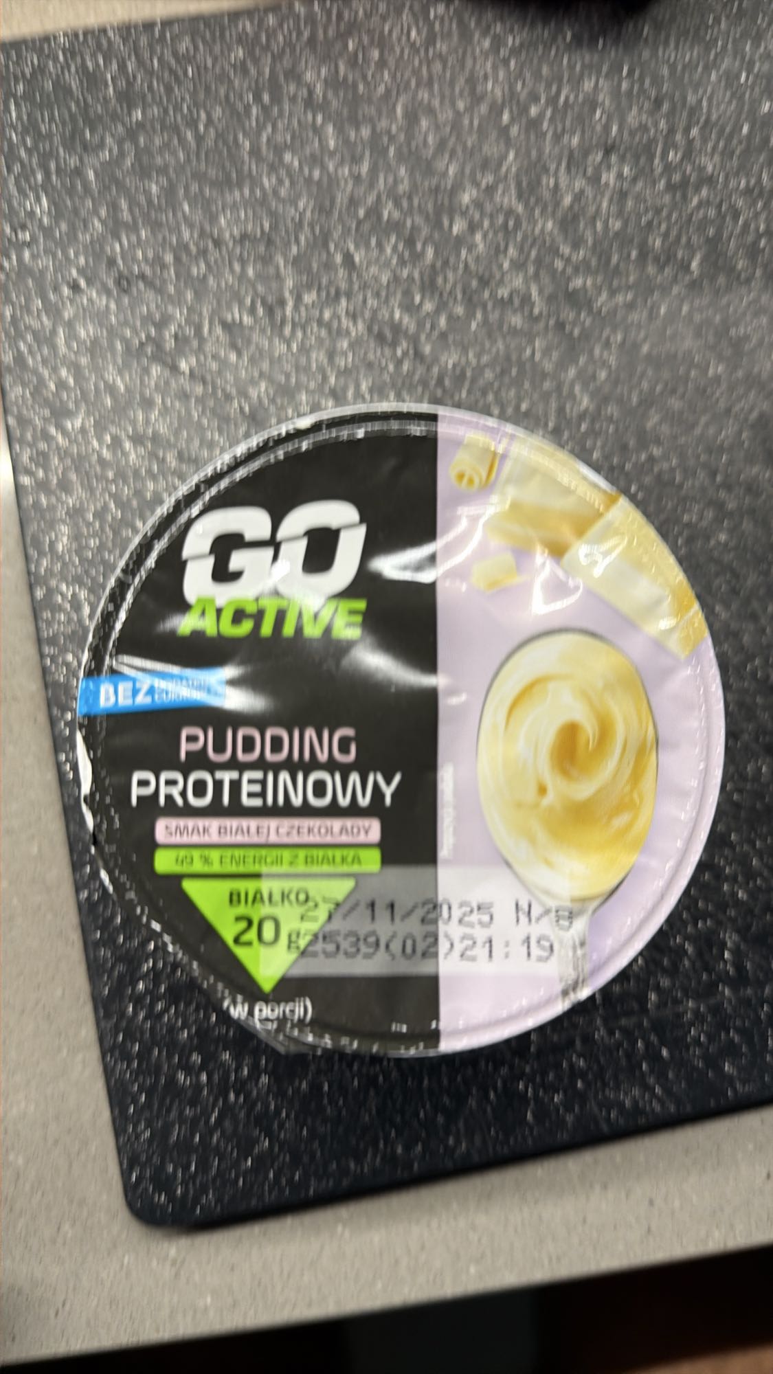 Pudding biała czekolada