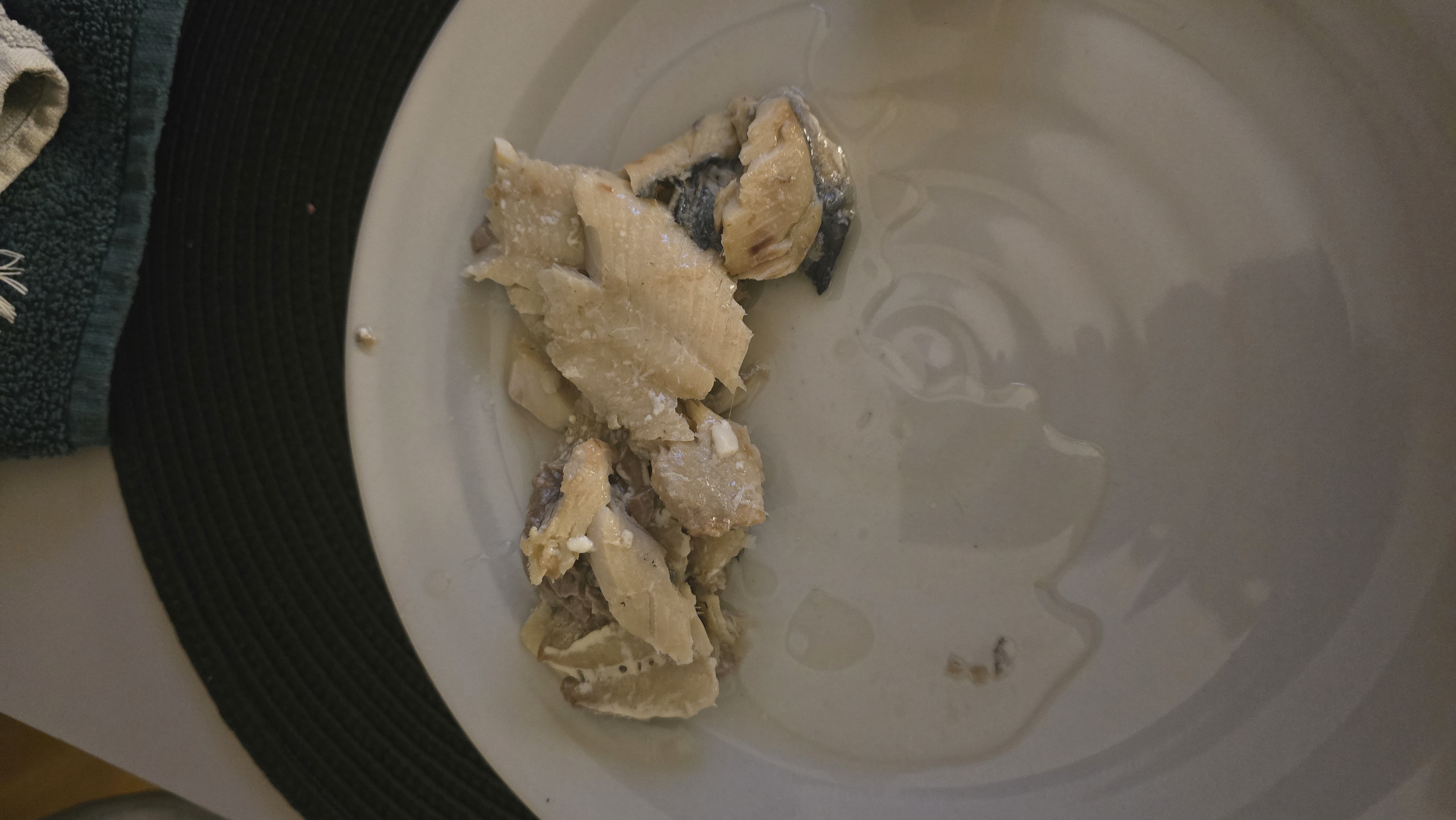 Boiled mackerel pieces