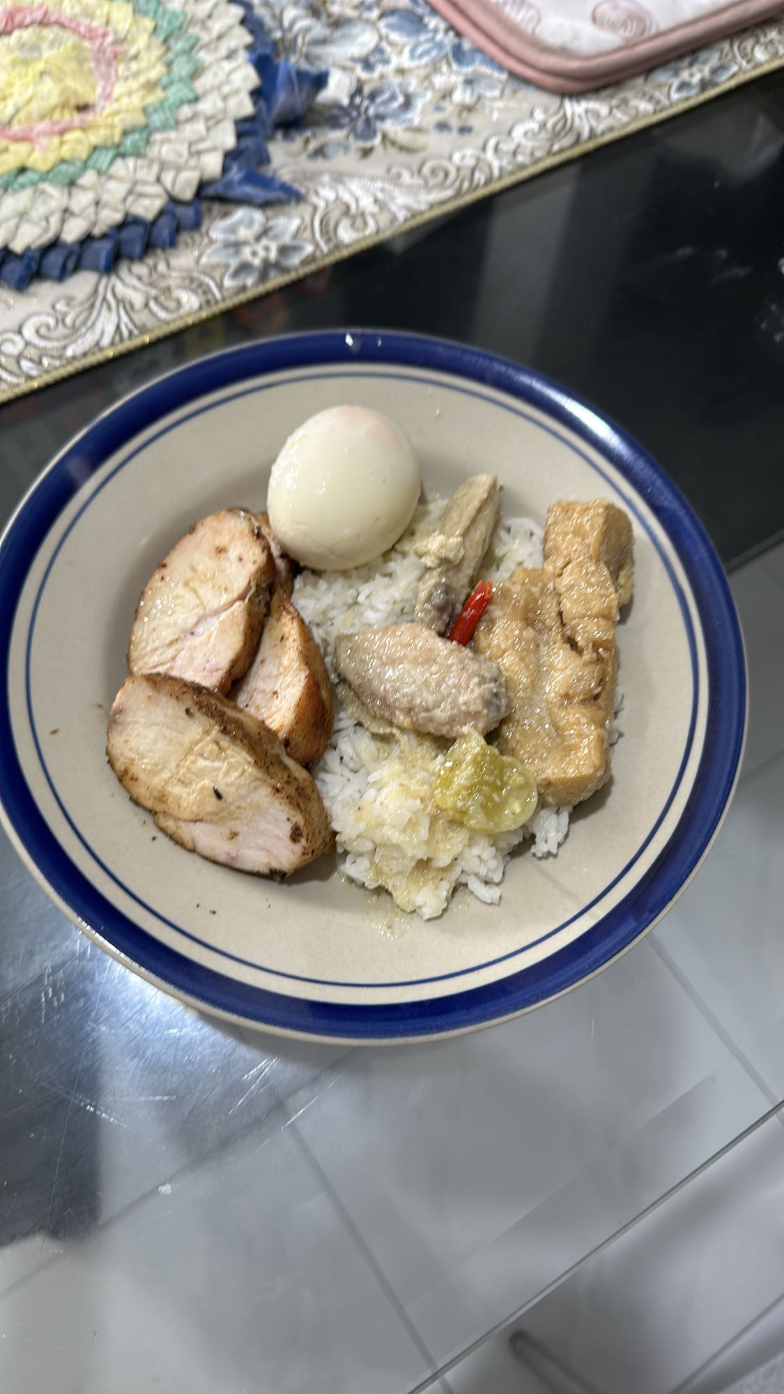 Chicken Rice with Egg