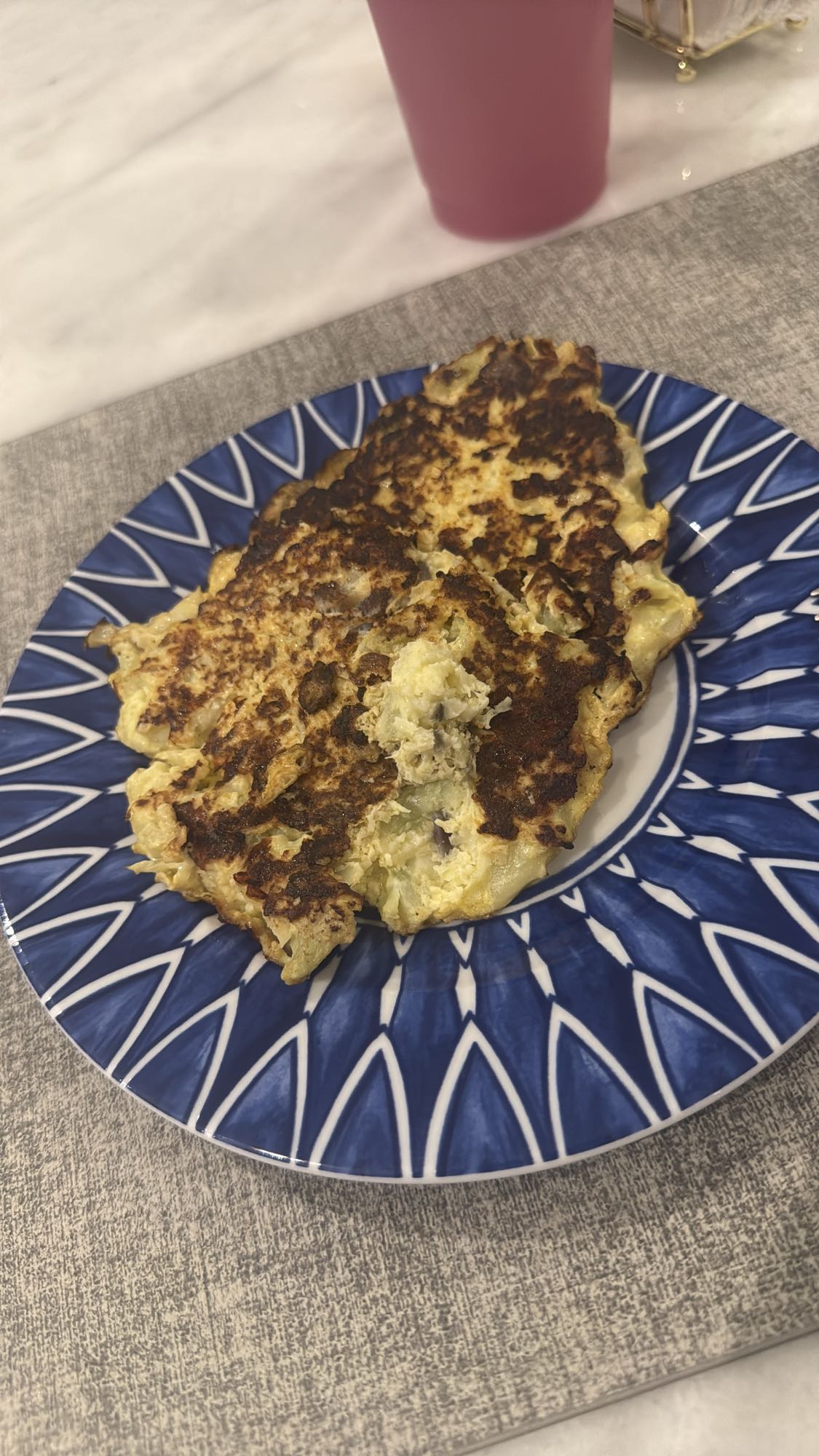 tortilla de coliflor