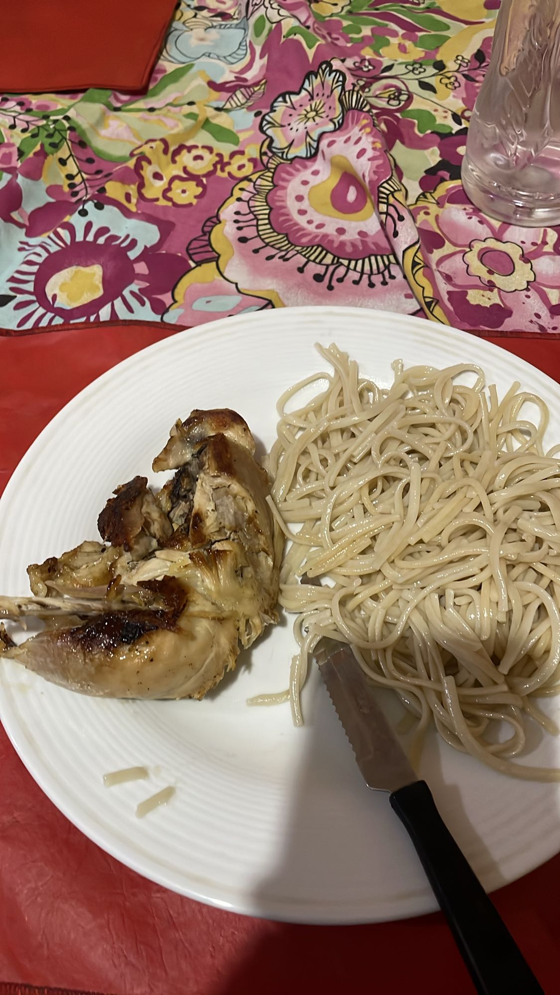 Pollo con pasta