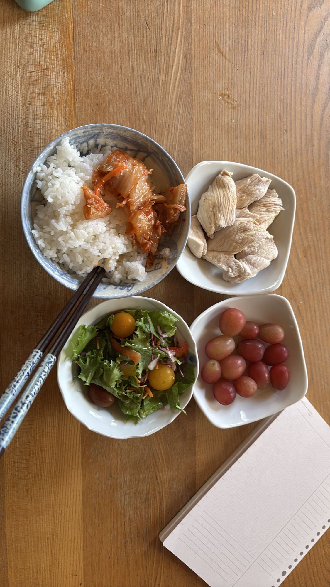 鶏むね肉とキムチごはんセット