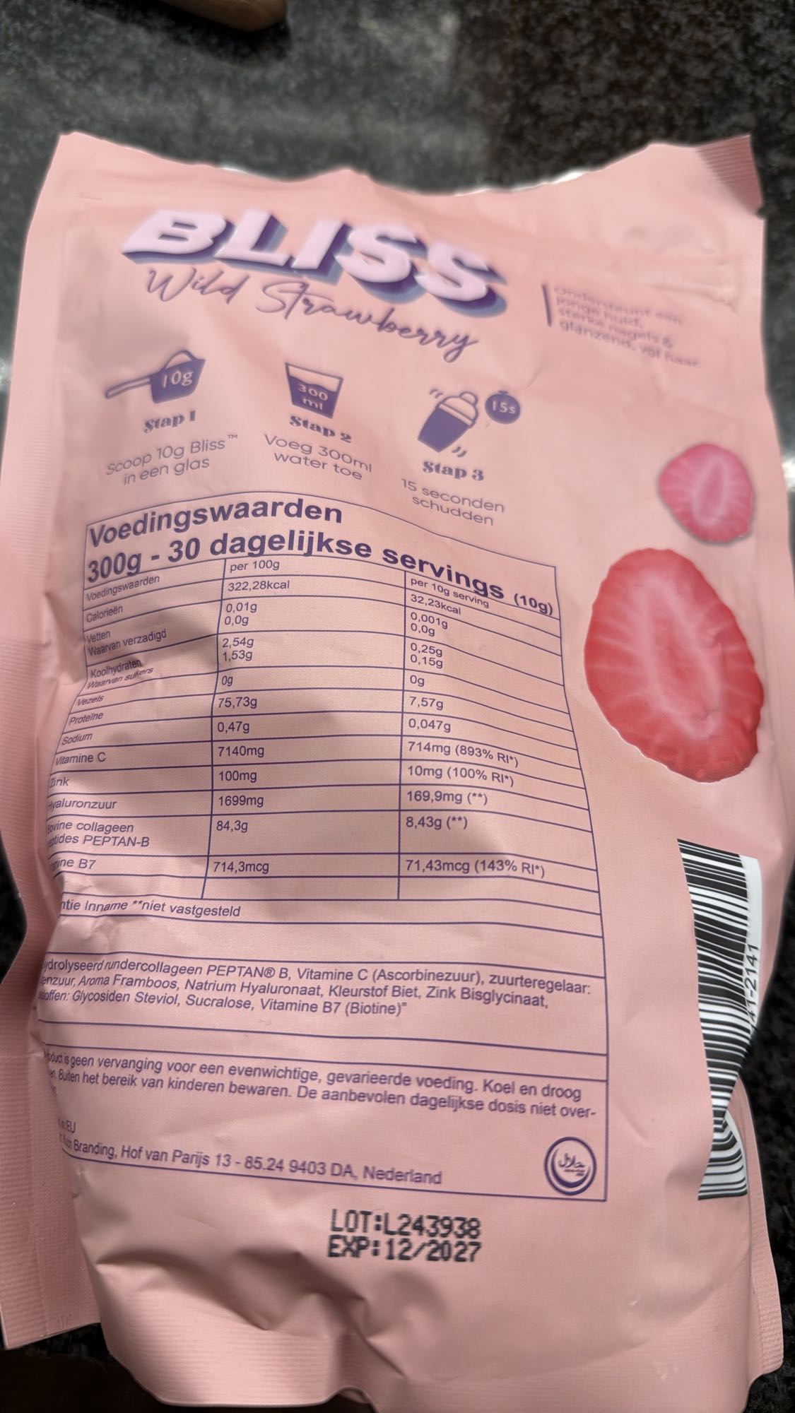 Bliss Wilde Aardbei Poeder