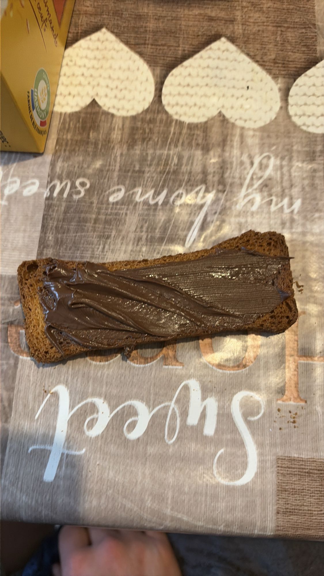 Tartine au chocolat