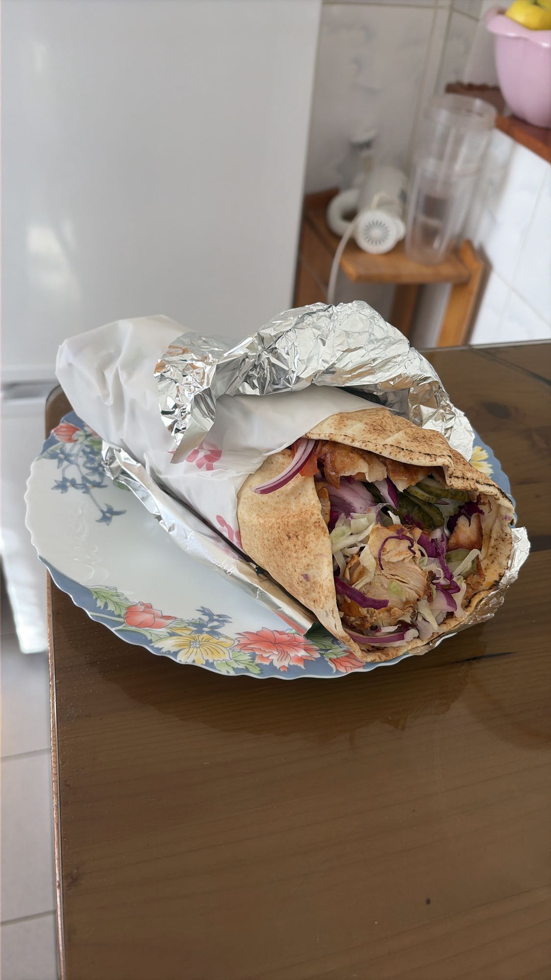 Shaorma cu pui fără sos