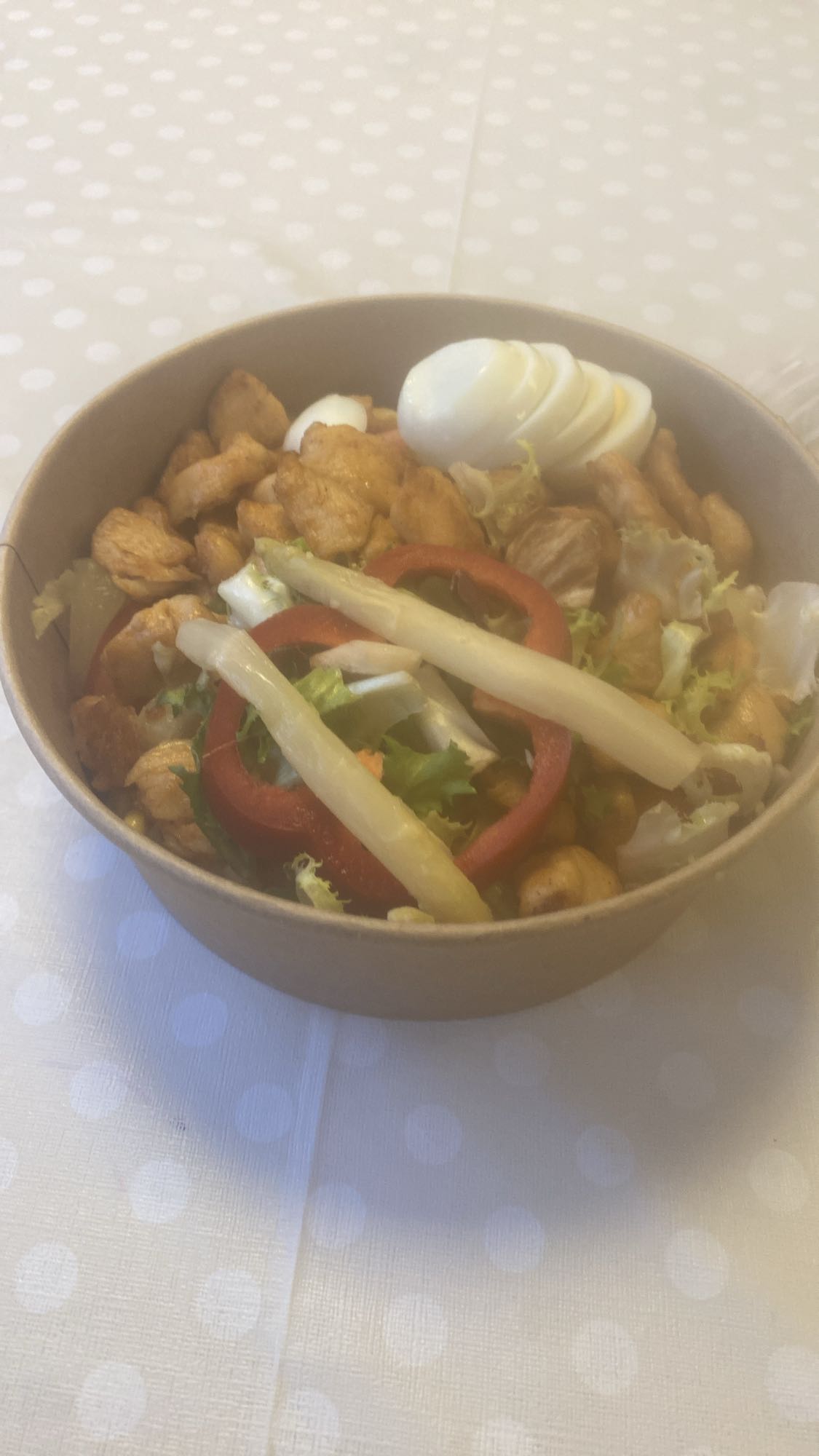 Kycklingsallad med ägg