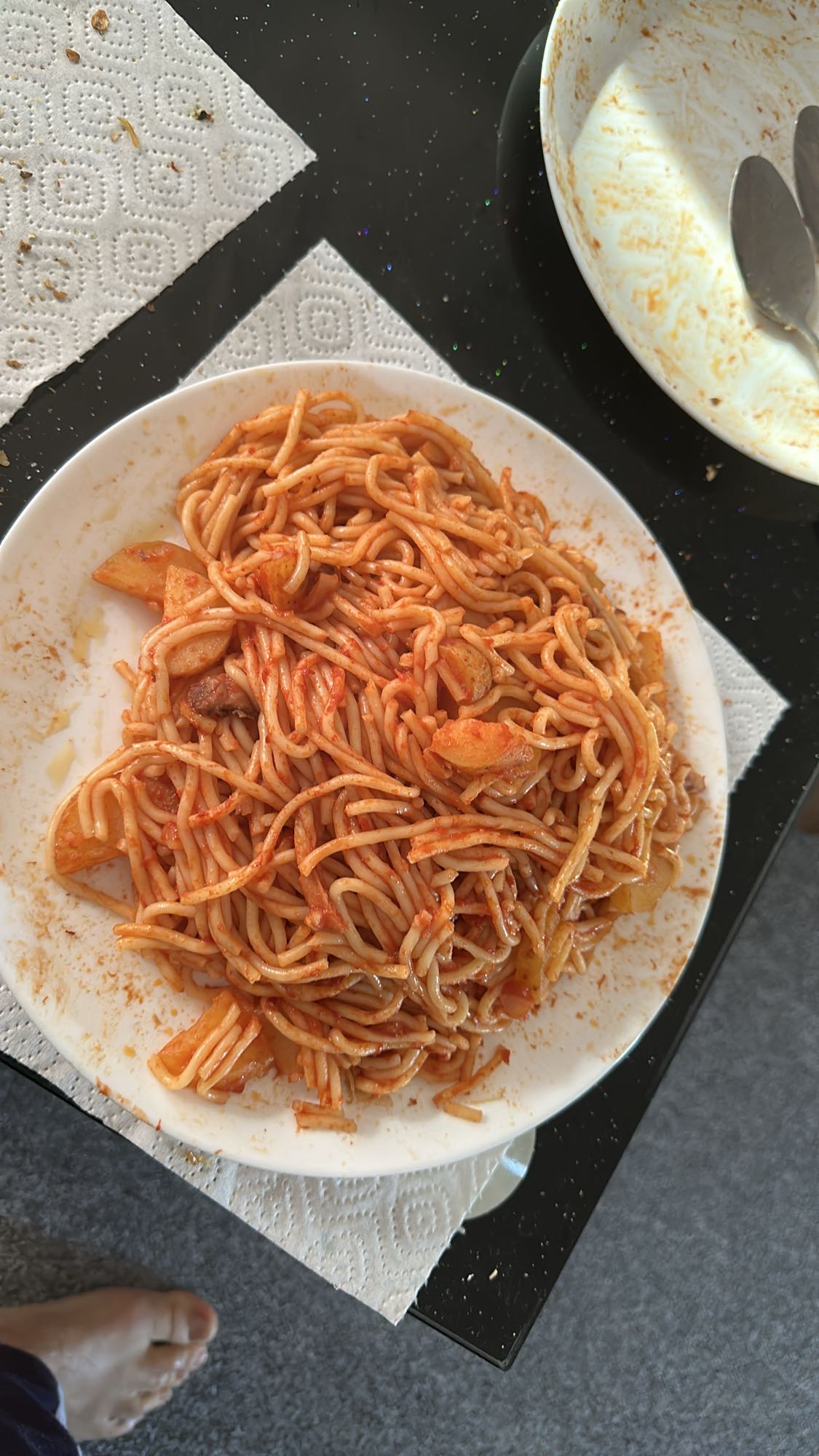 Spaghetti mit Tomatensauce