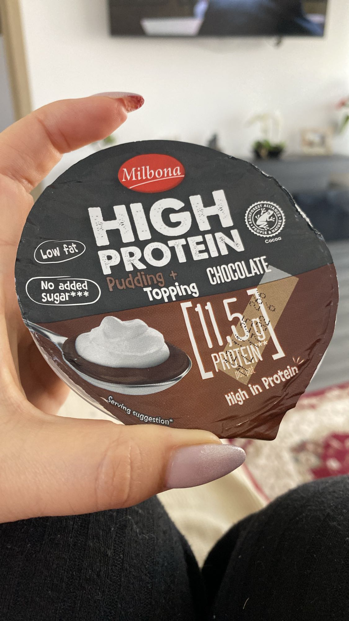 Budincă proteică ciocolată