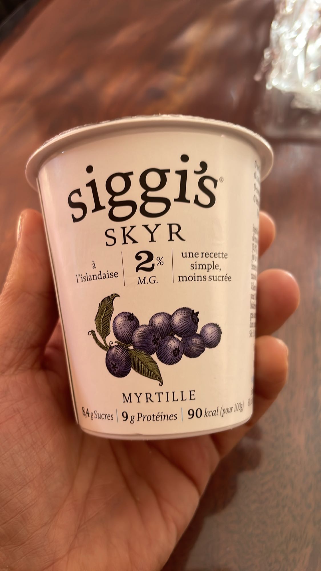 Skyr myrtille