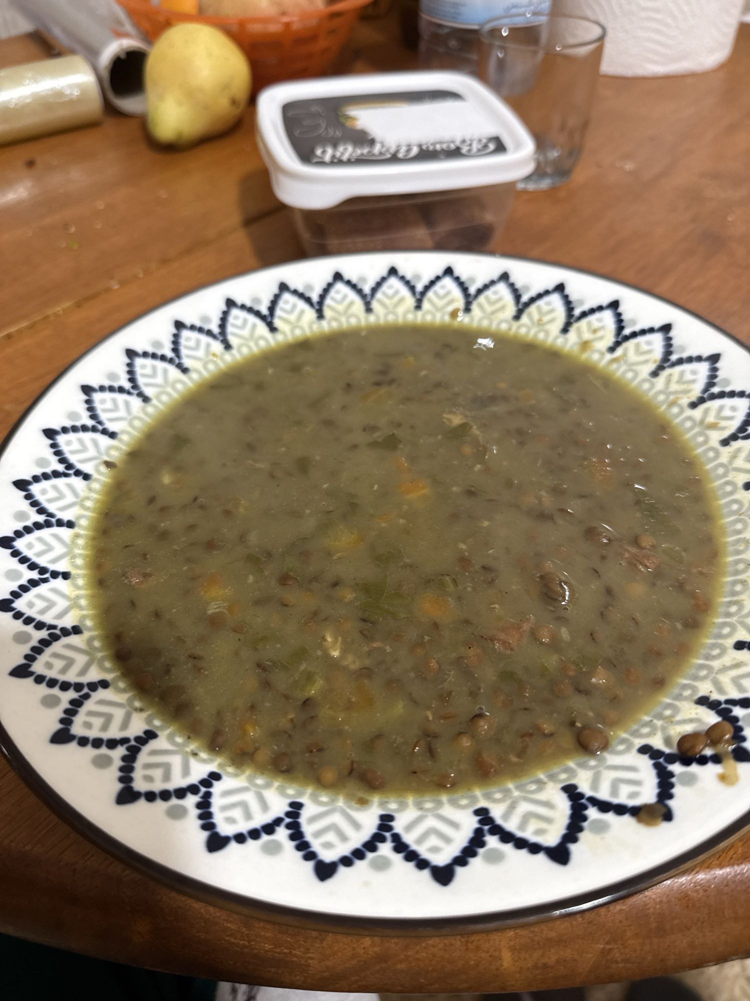 Soupe de lentilles