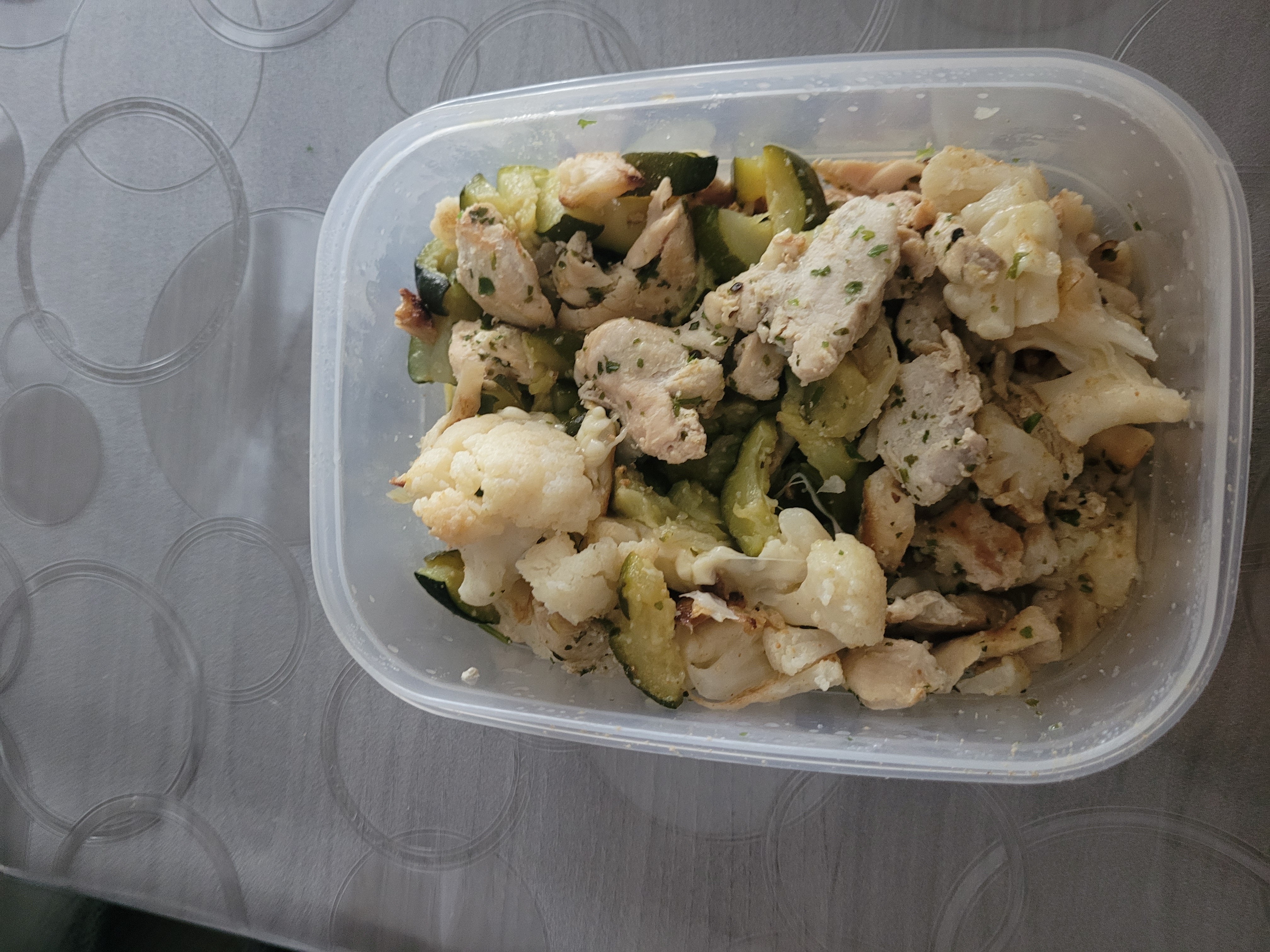 Poulet aux légumes vapeur