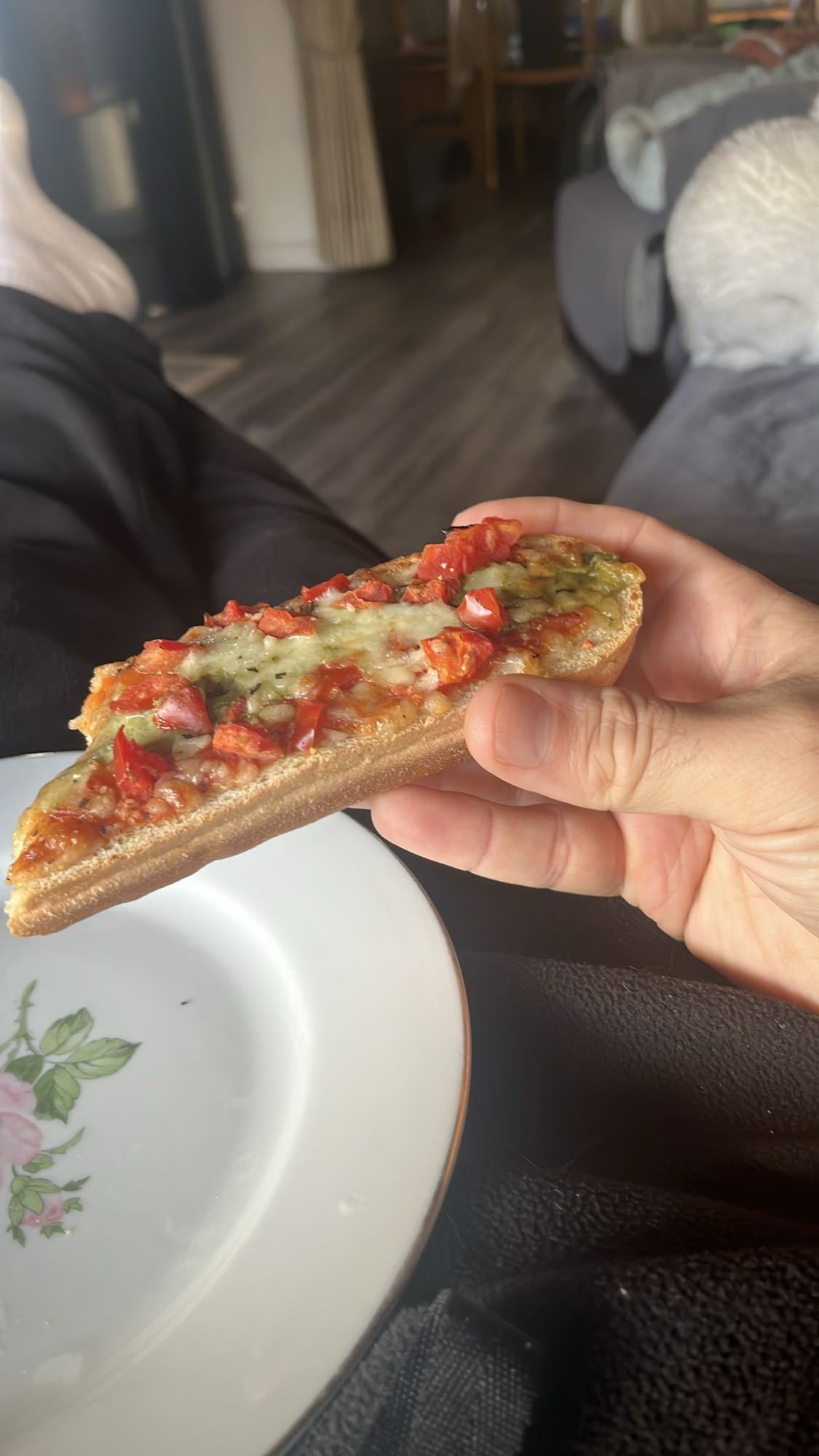 Mini baguette pizza