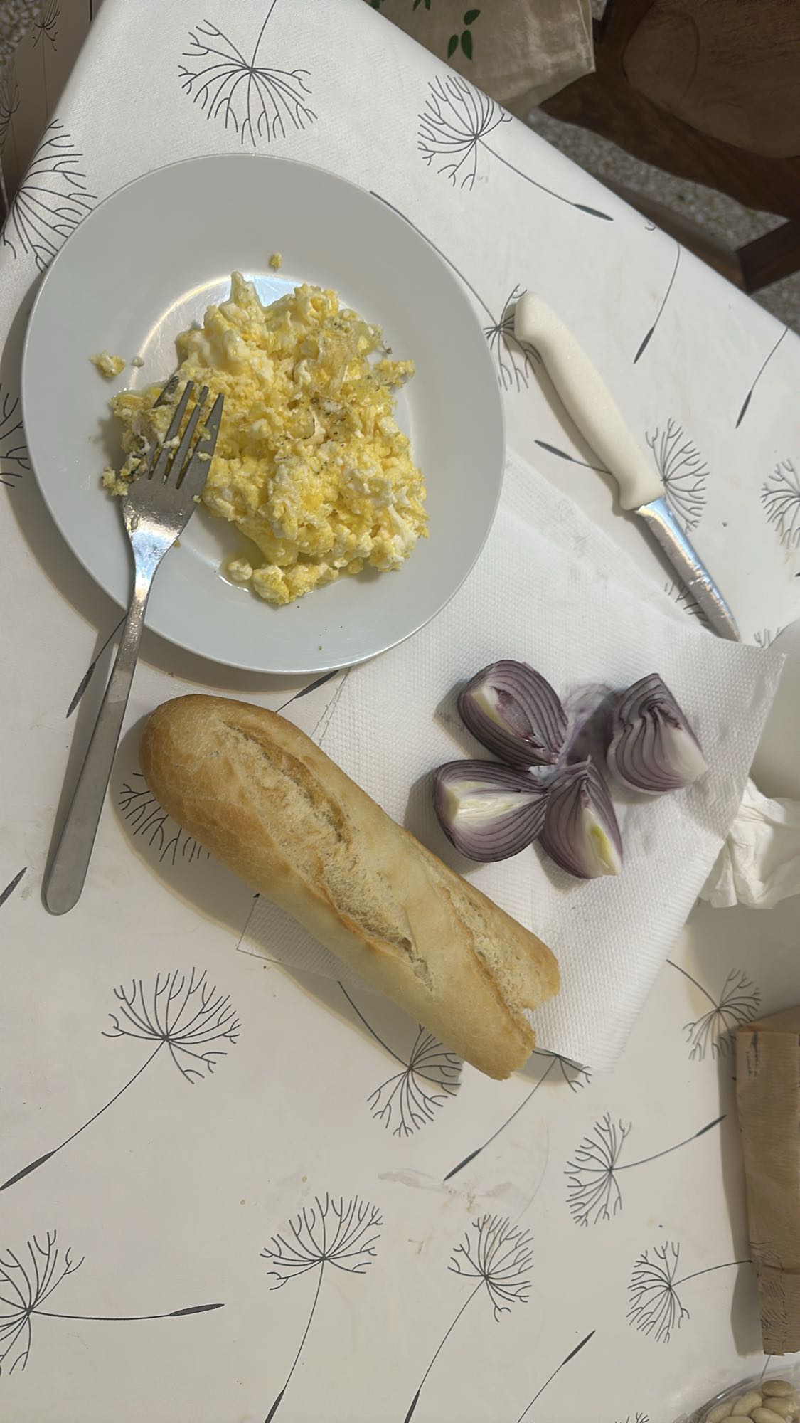 Scrambled Eggs & Bread