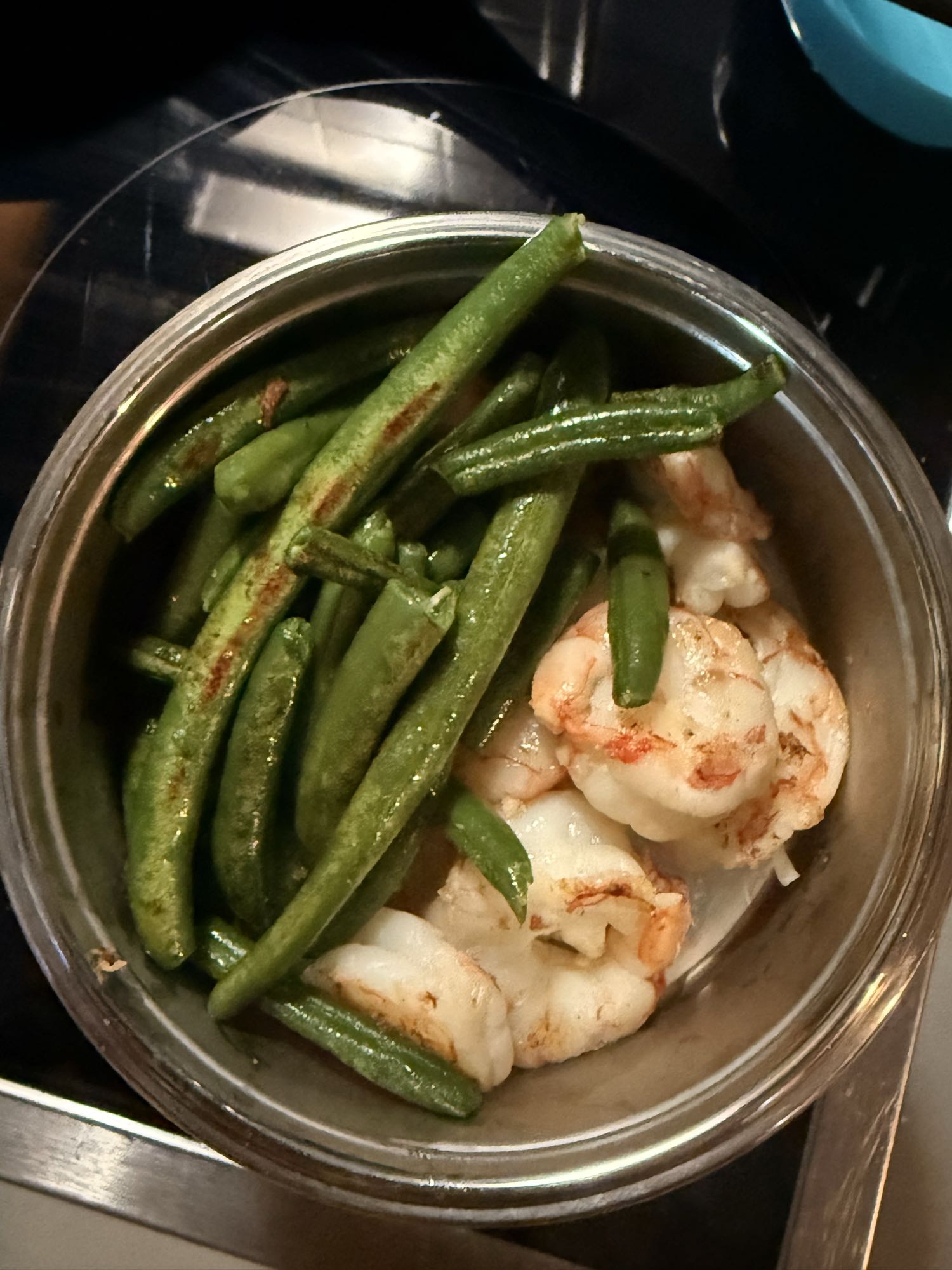 Creveți cu fasole verde