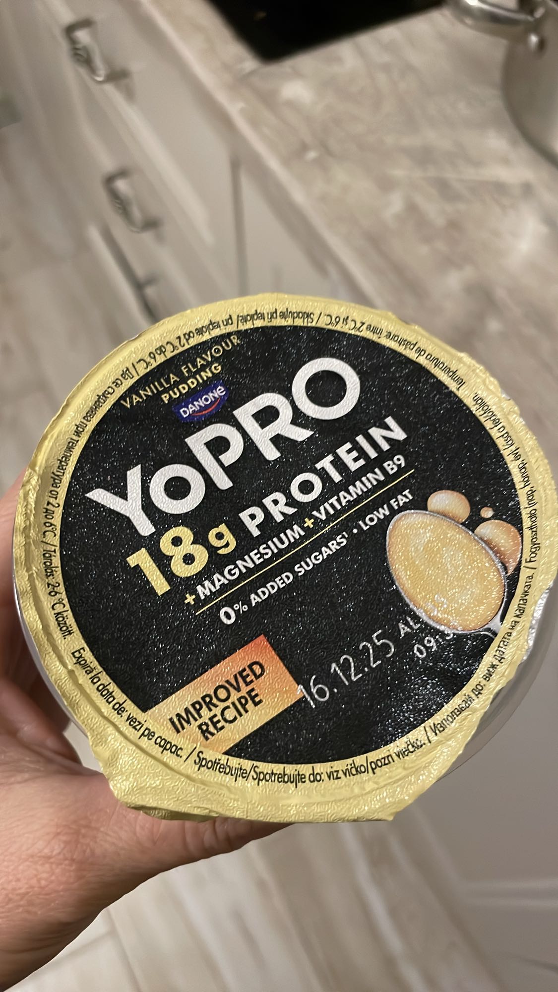 Budincă proteică vanilie