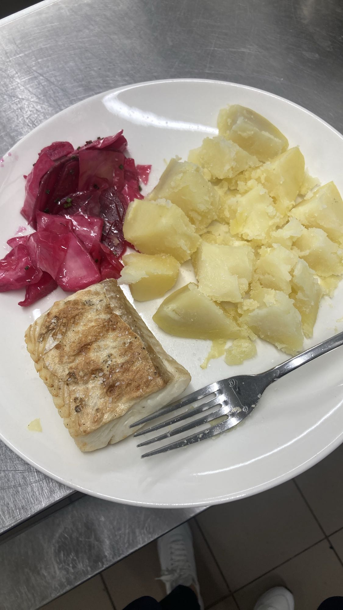 Fish with potatoes & cabbage