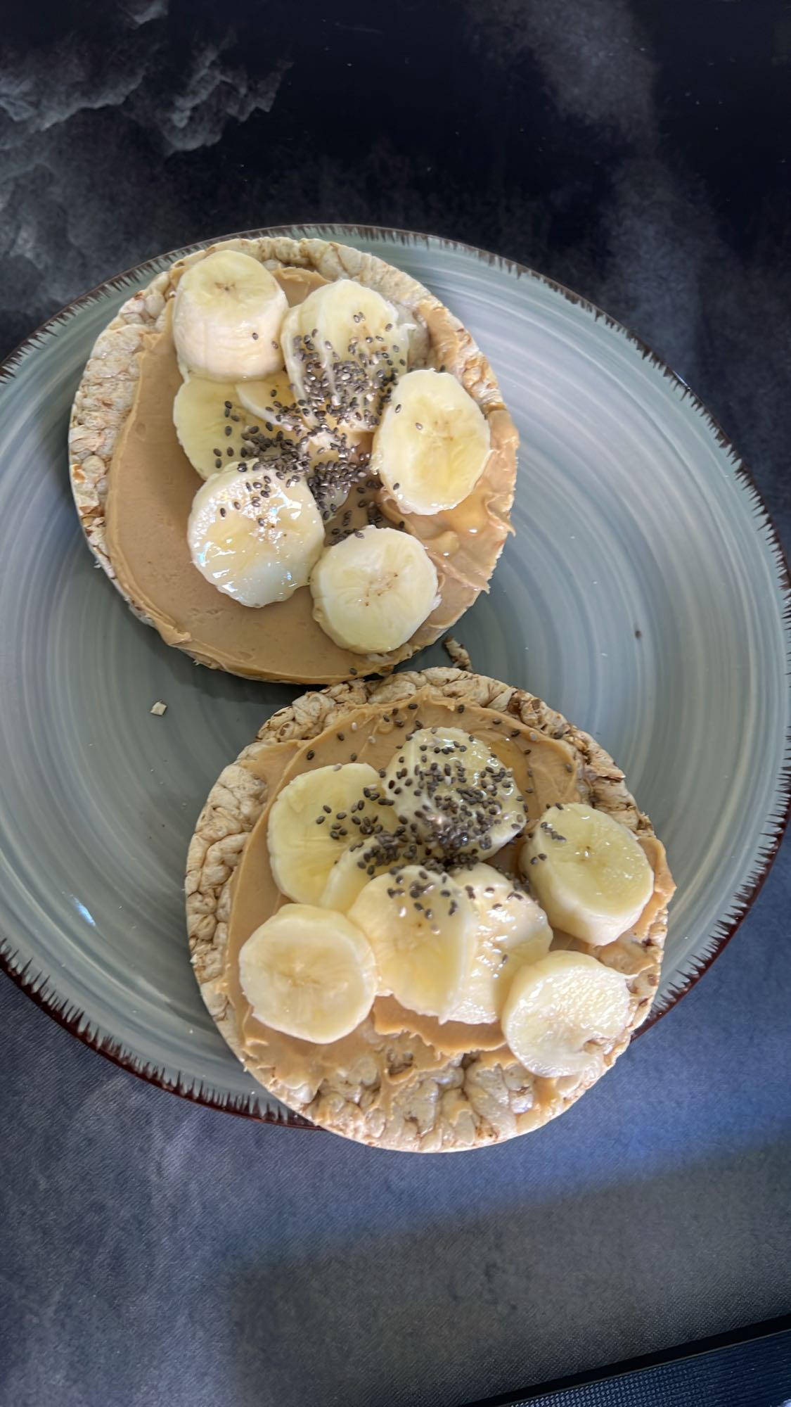 Peanut Banana Rice Cakes