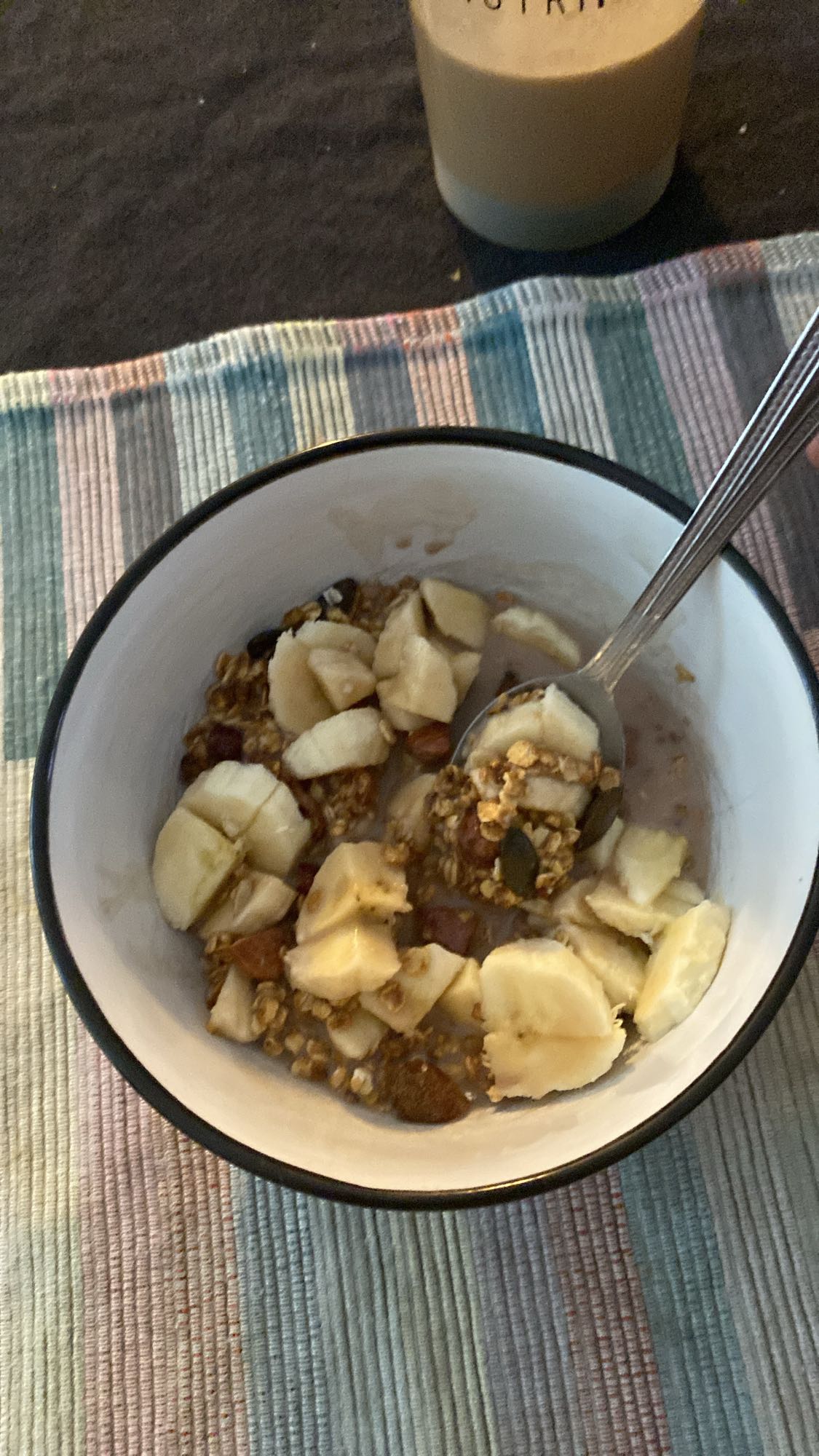 Muesli banane lait
