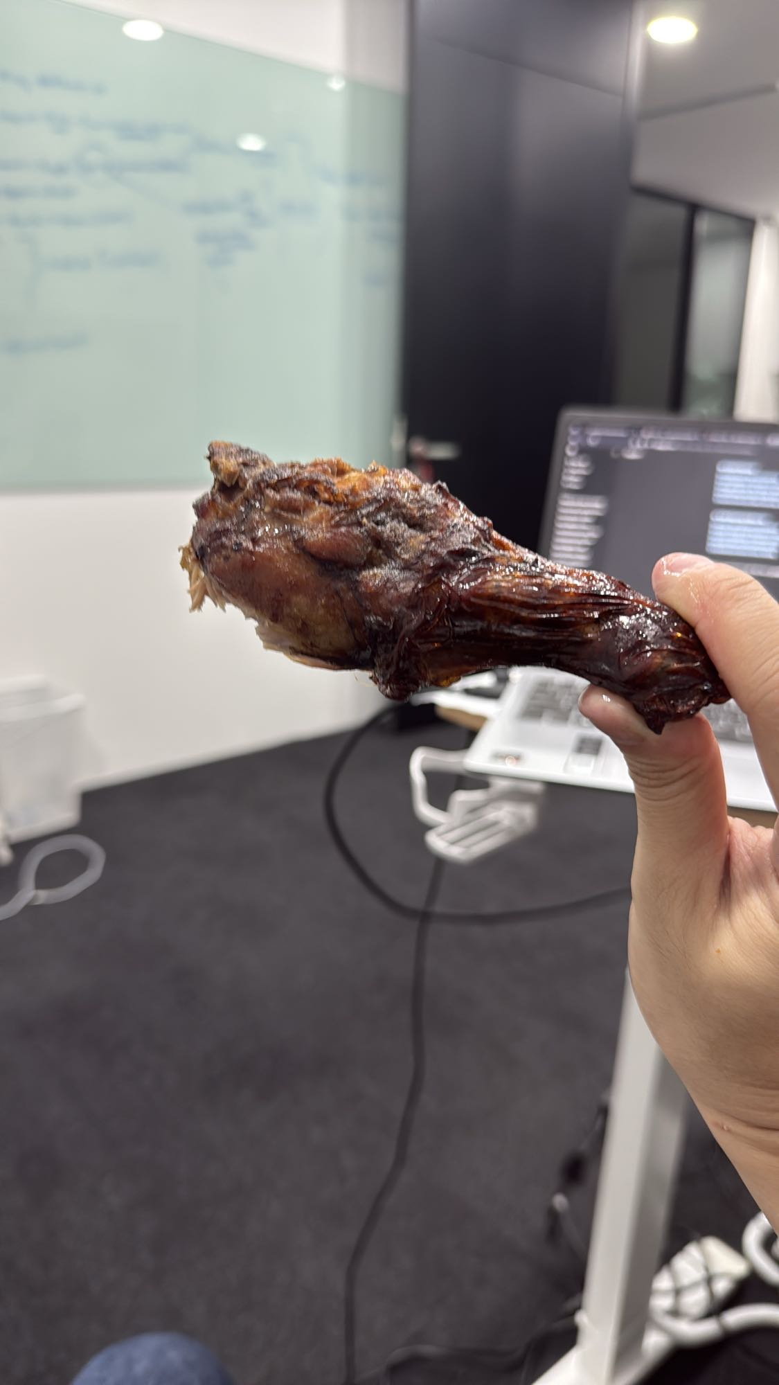 Roasted chicken drumstick