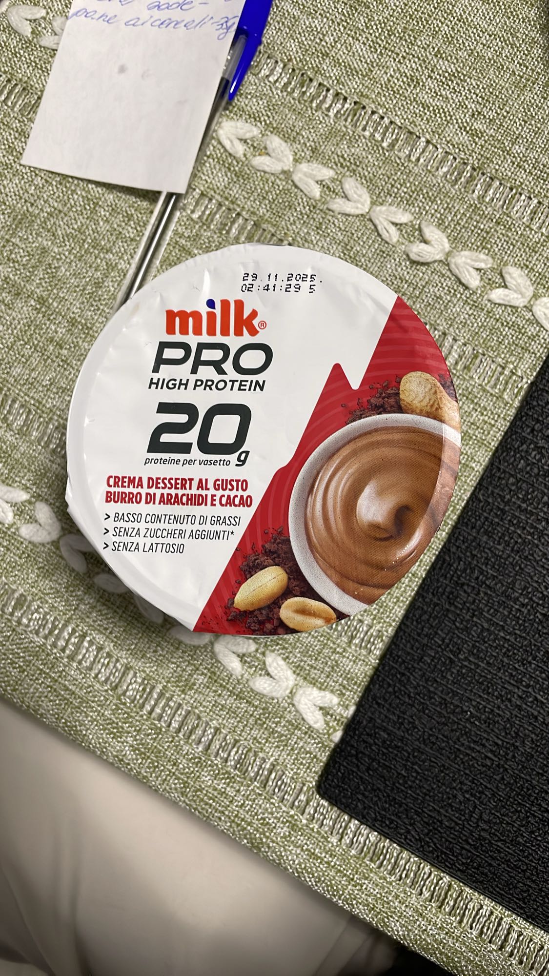 Dessert proteico arachidi cacao