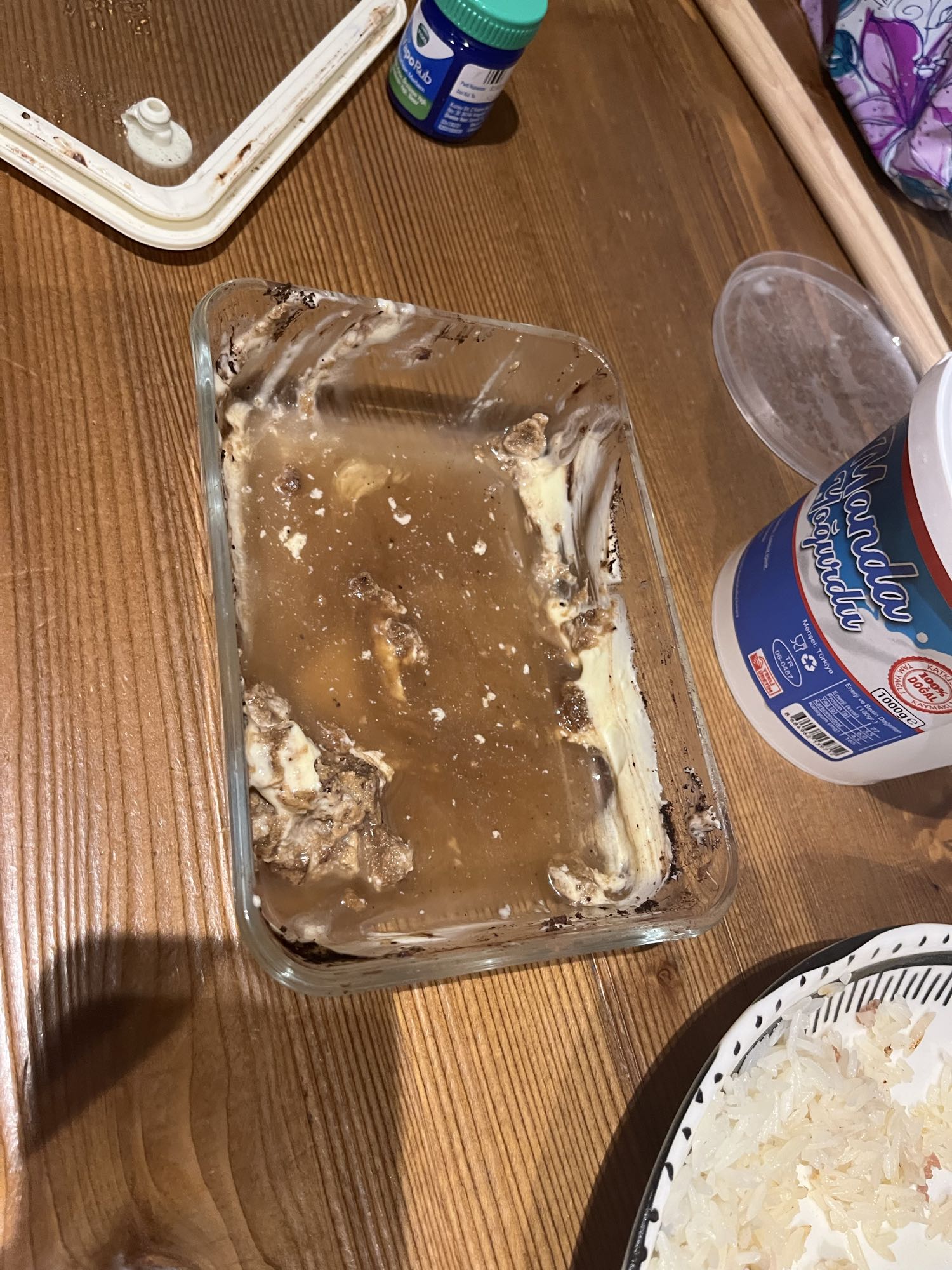 Chocolate pudding dessert