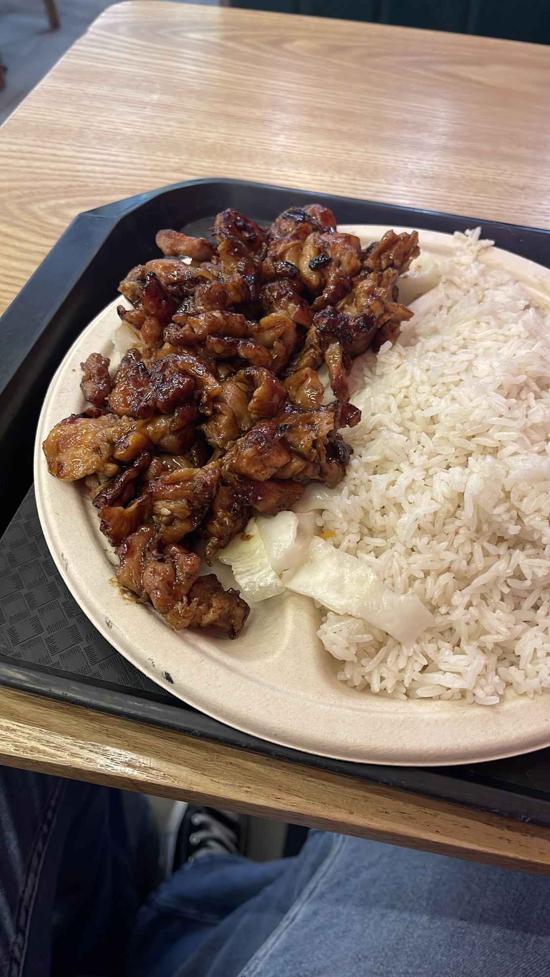 Pollo teriyaki con arroz