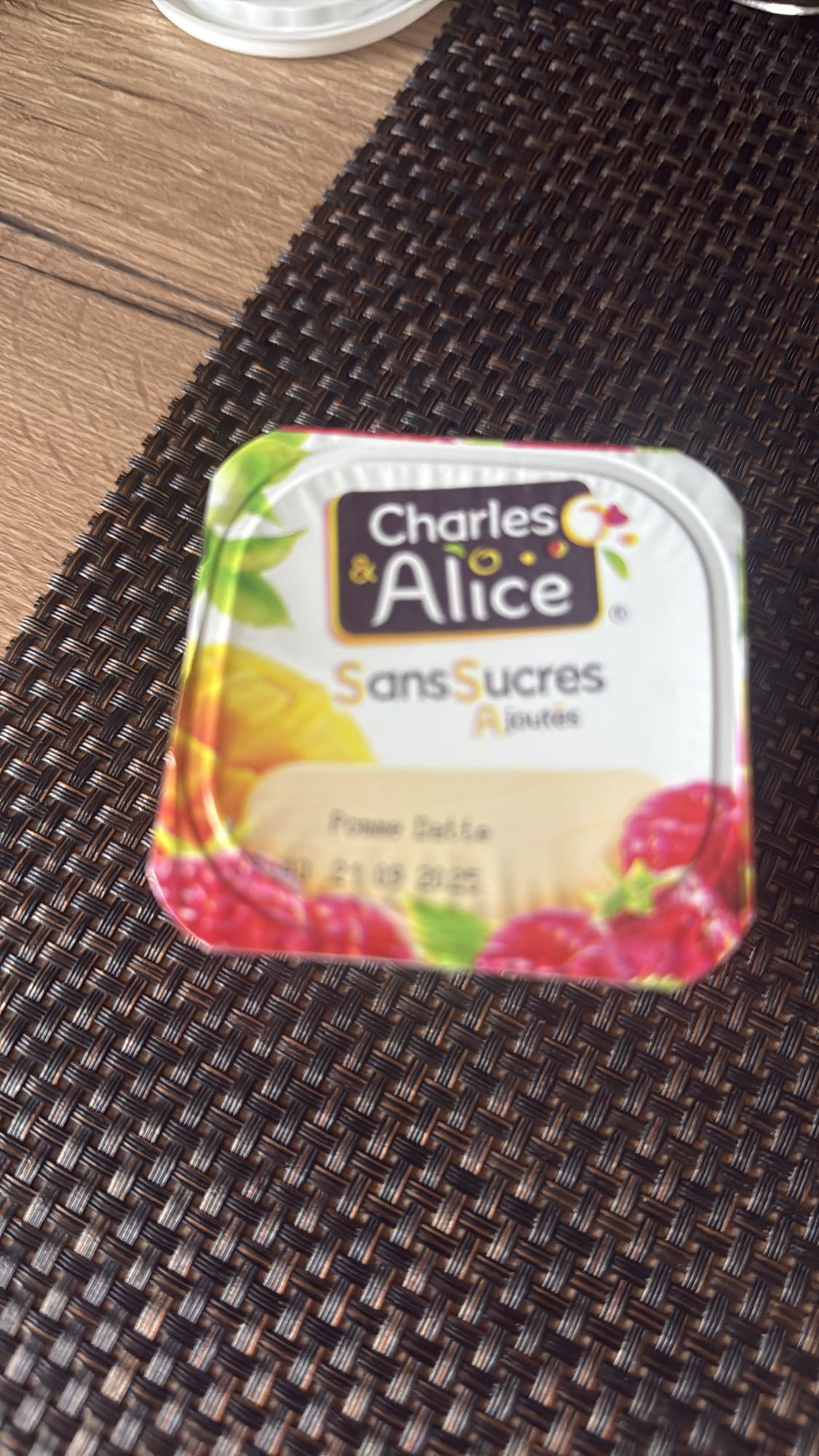 Compote pomme framboise