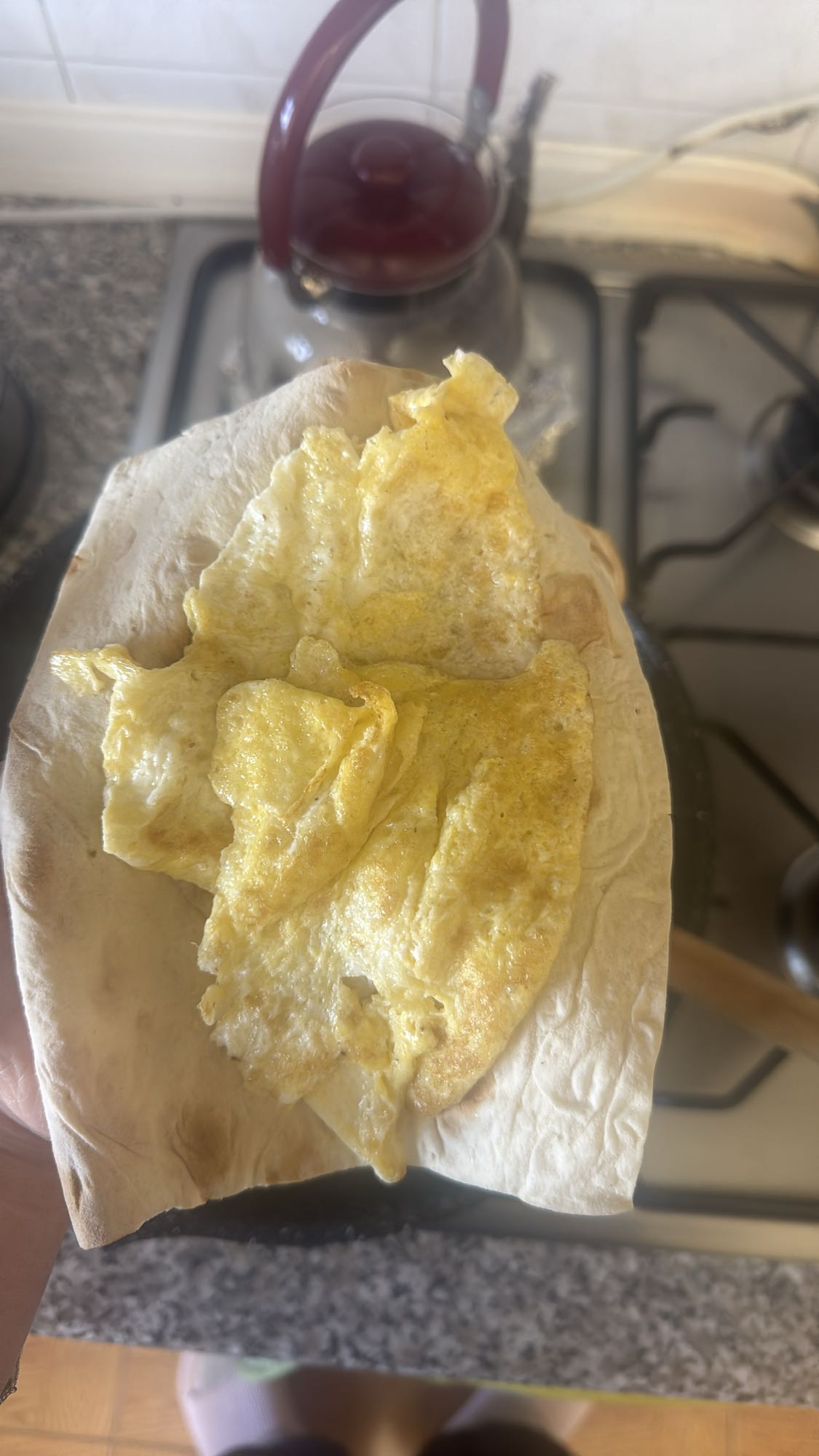 яичница в лаваше