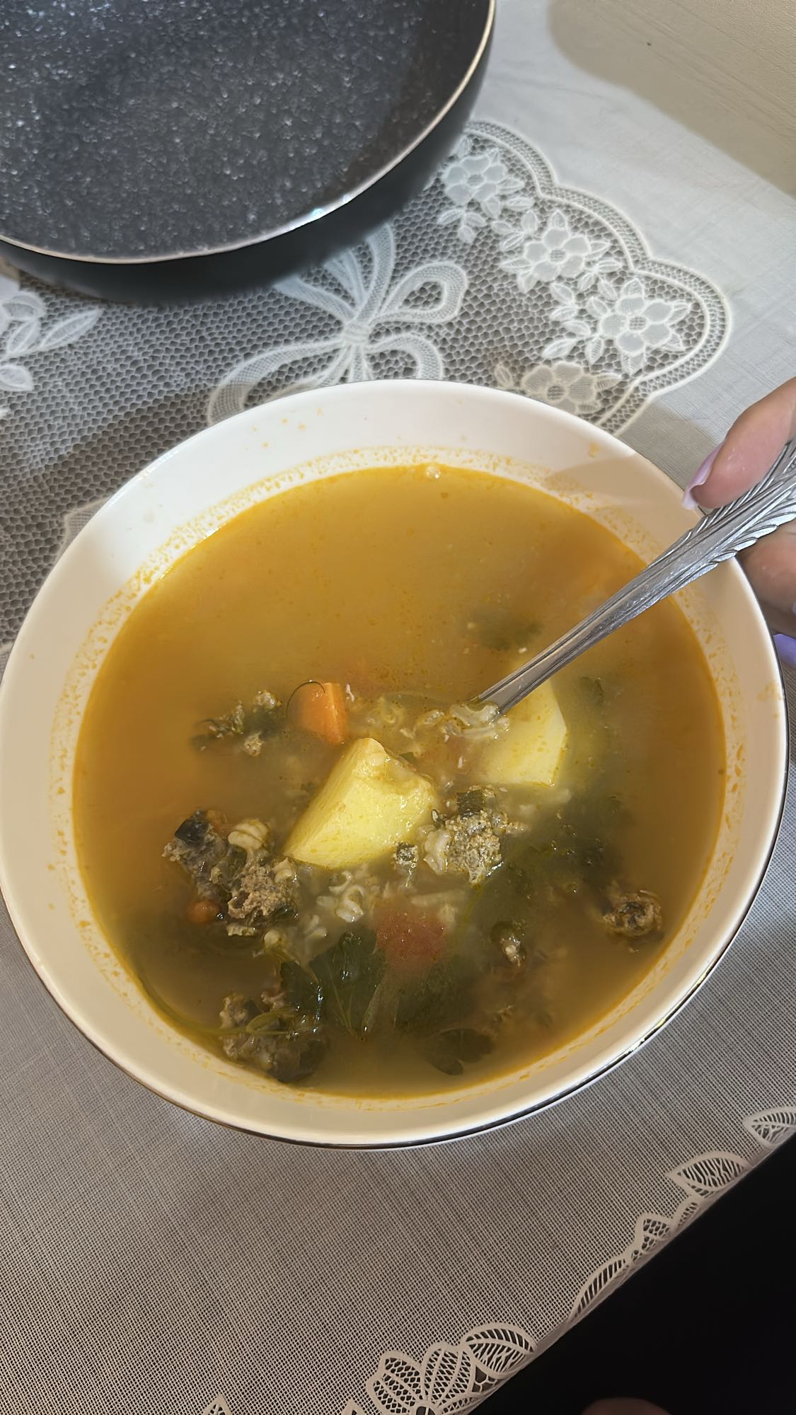 Vegetable Meatball Soup