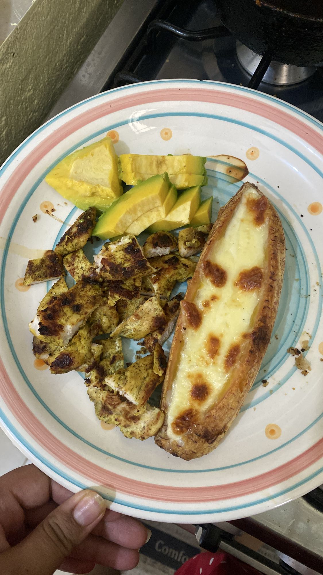 Pollo con calabaza y papa