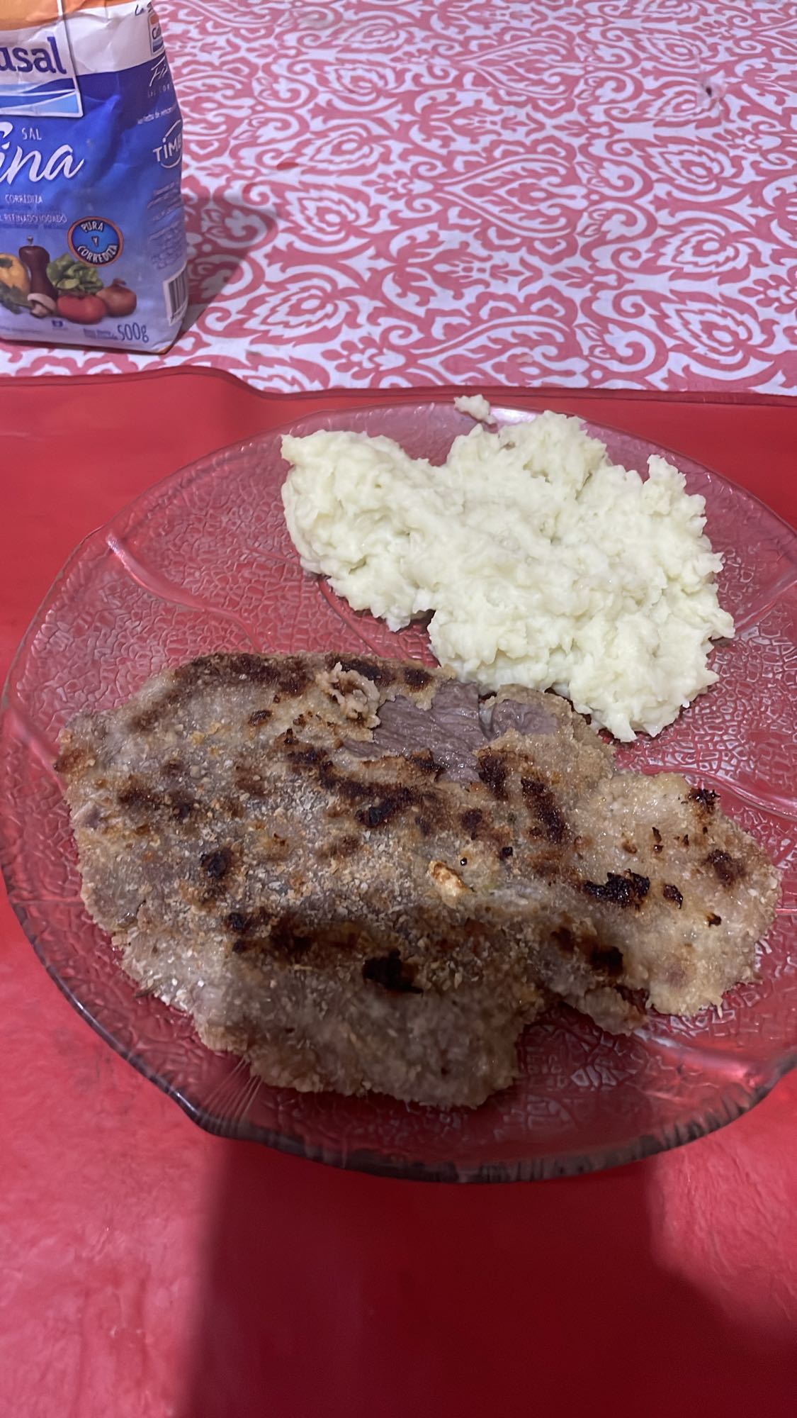 Milanesa con puré
