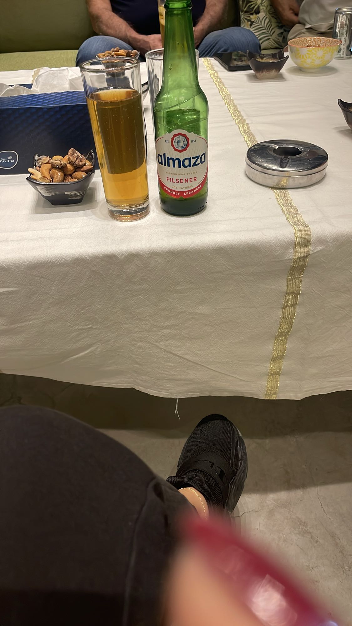 Beer and mixed nuts