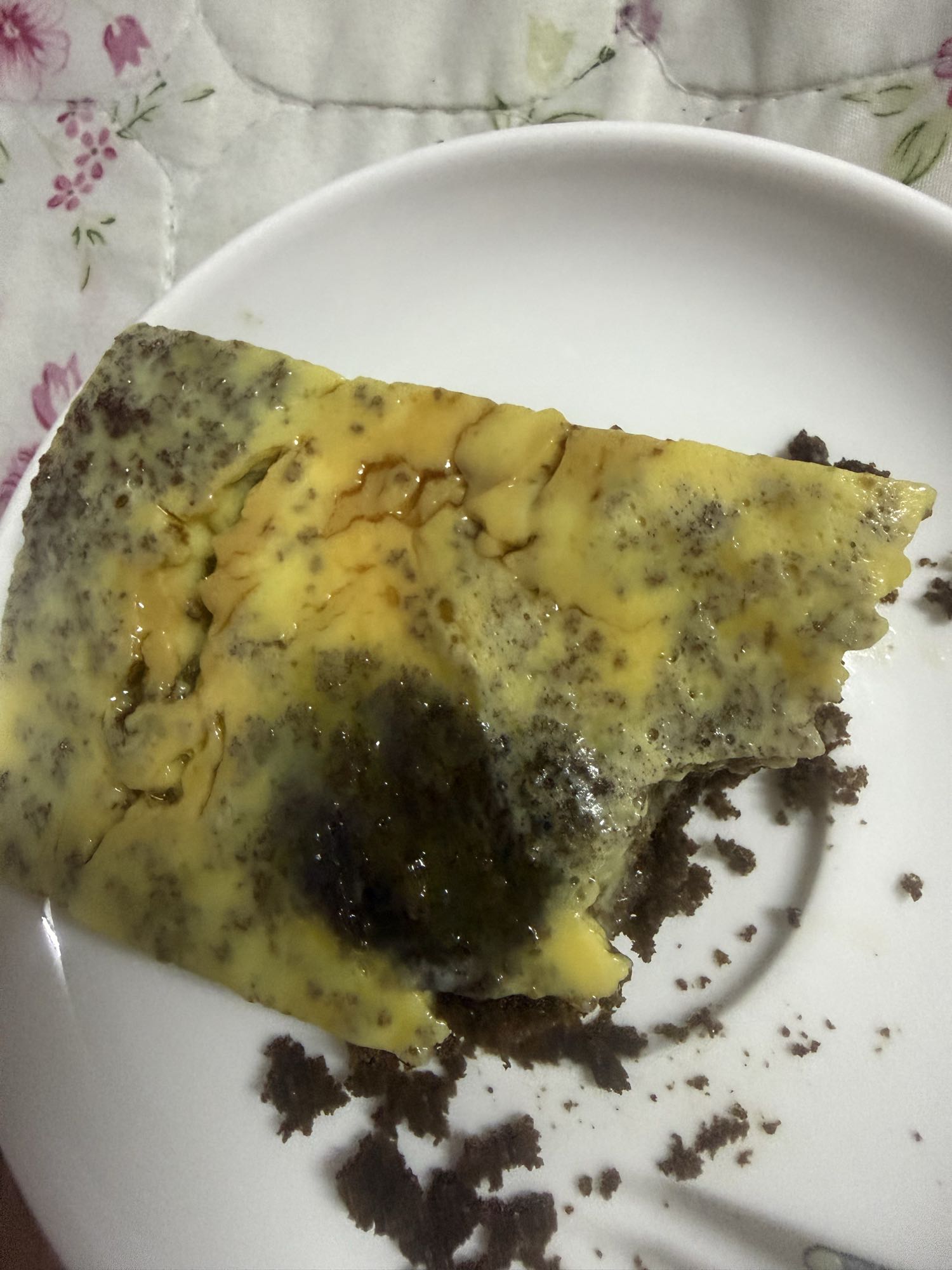 Chocolate cake slice