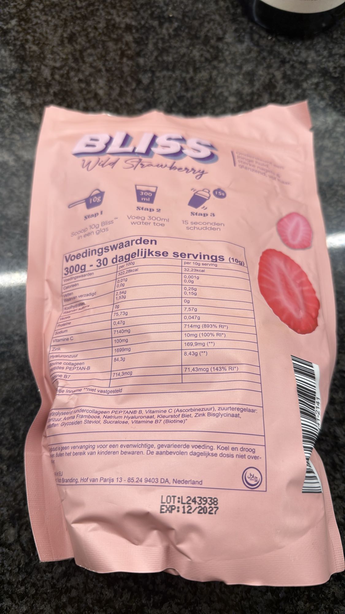 Bliss Wilde Aardbei Collageen