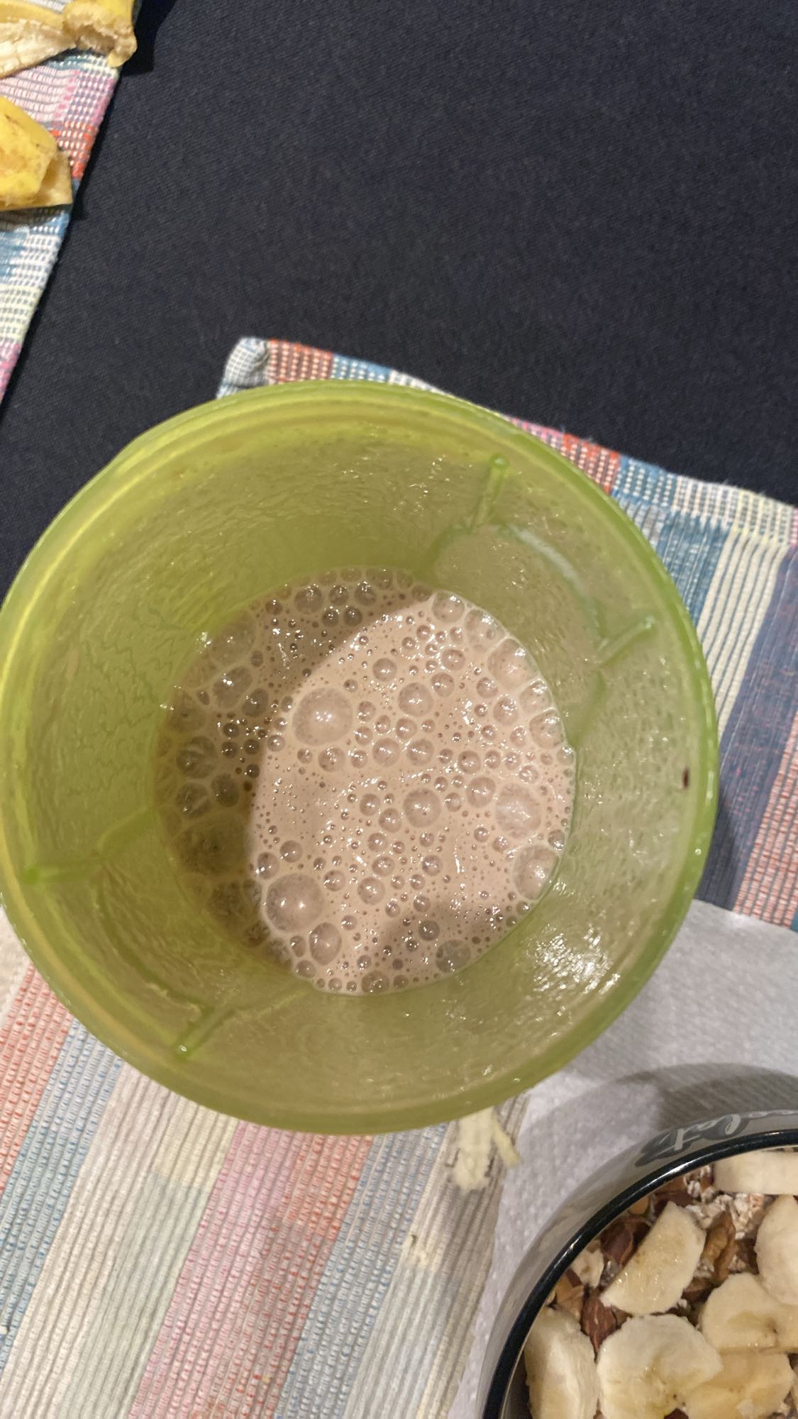 Smoothie banane cacao