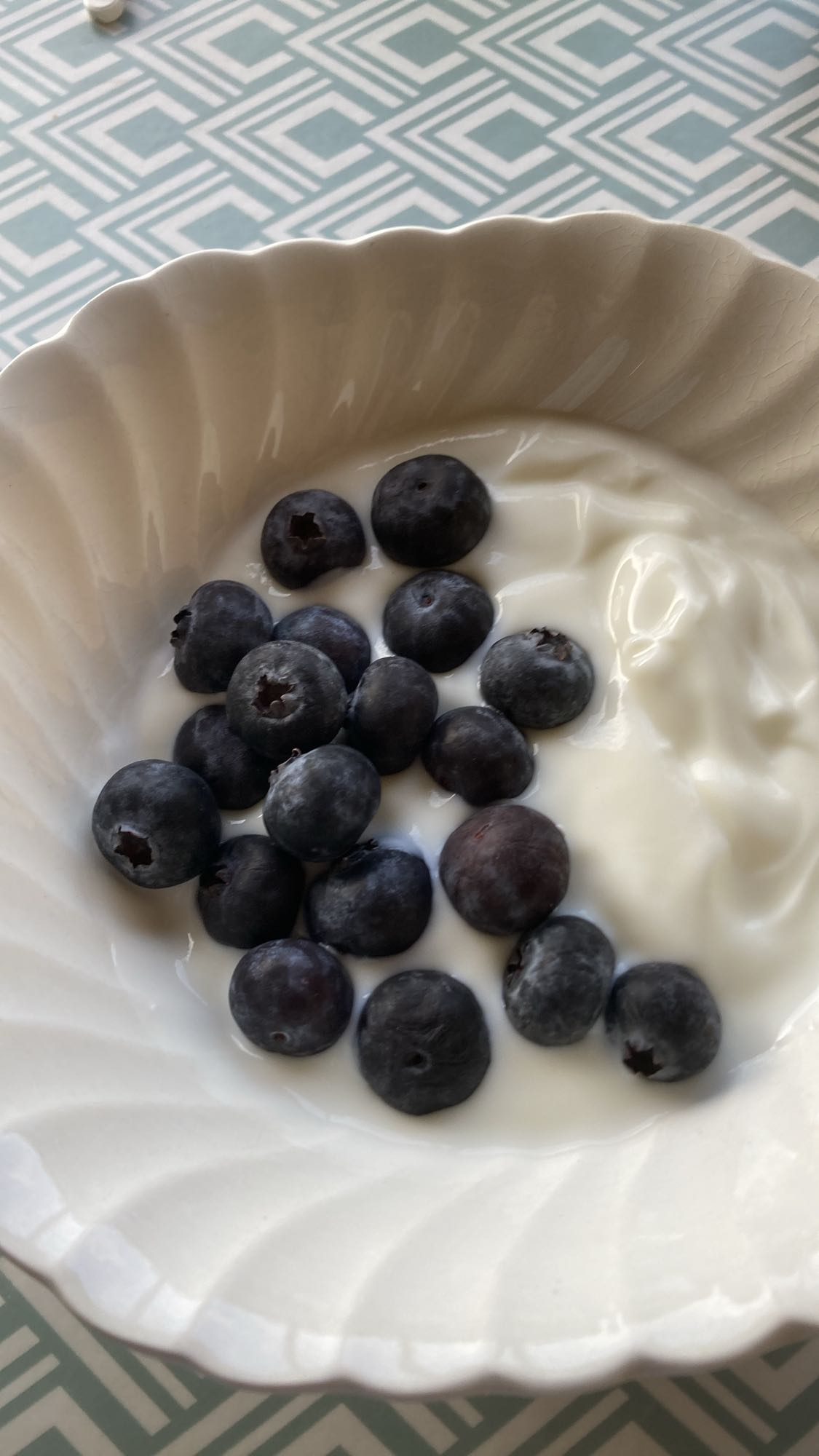 Blåbär med yoghurt