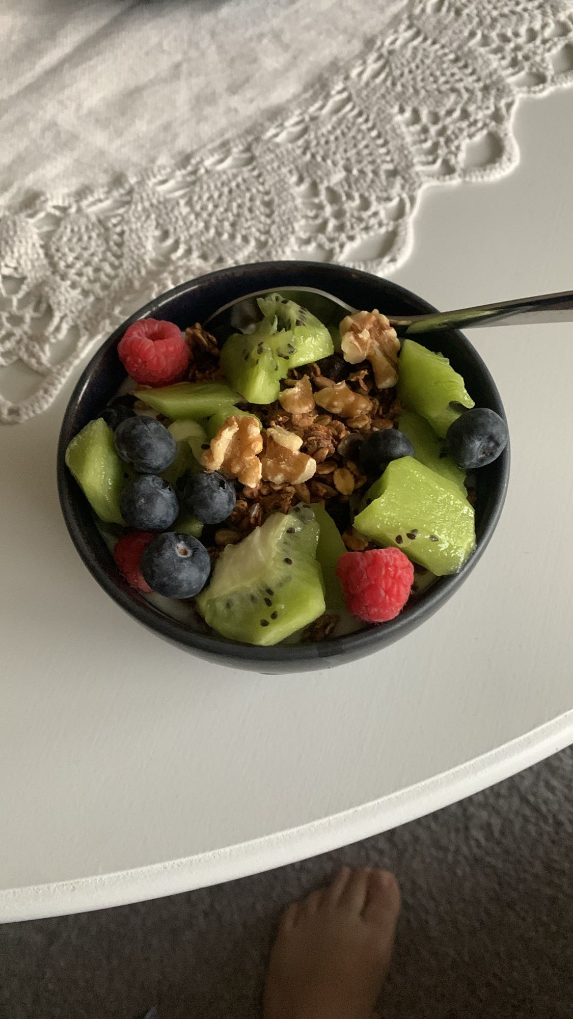 Frukostskål med frukt