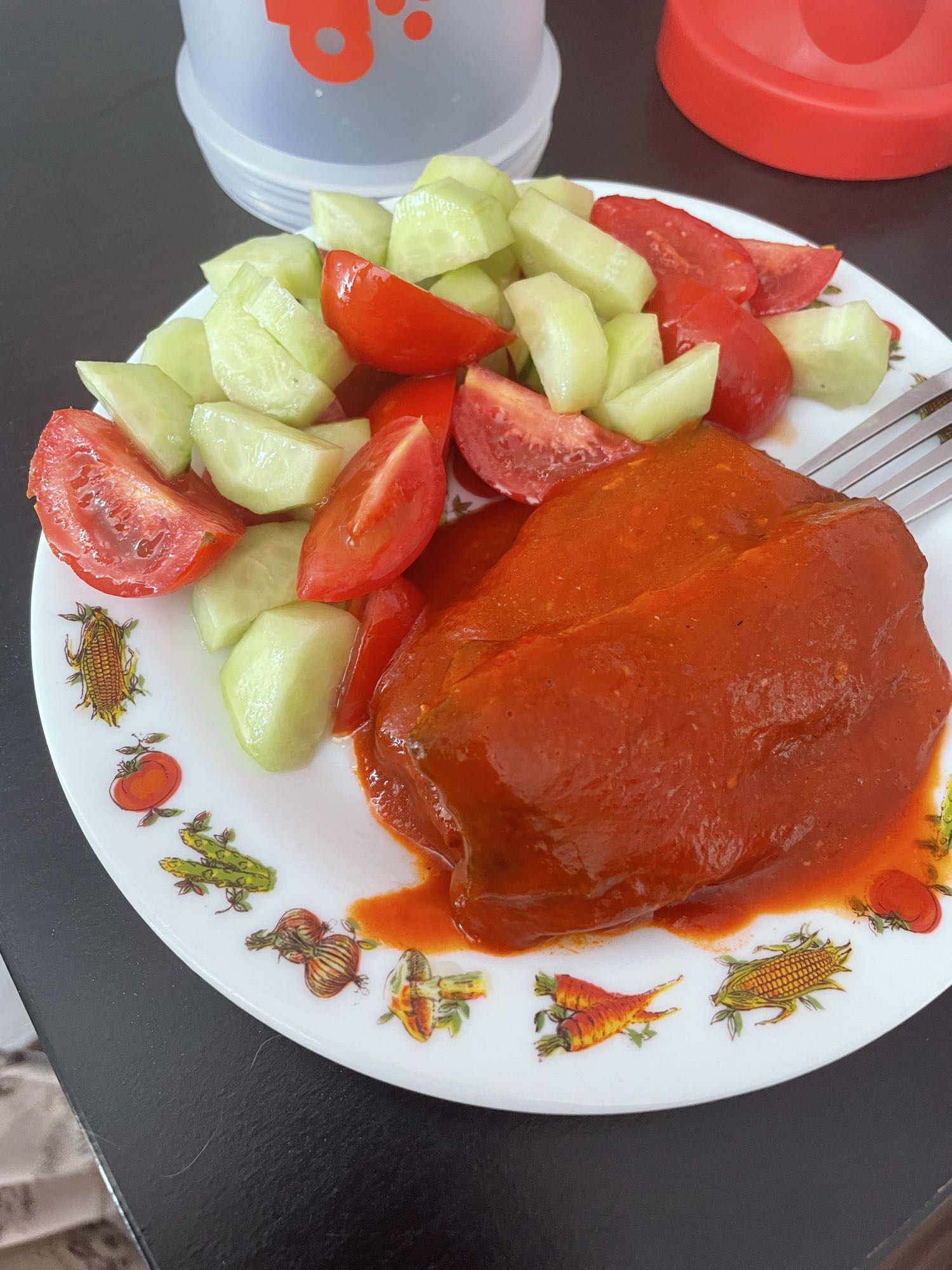 Ardei umplut cu salată