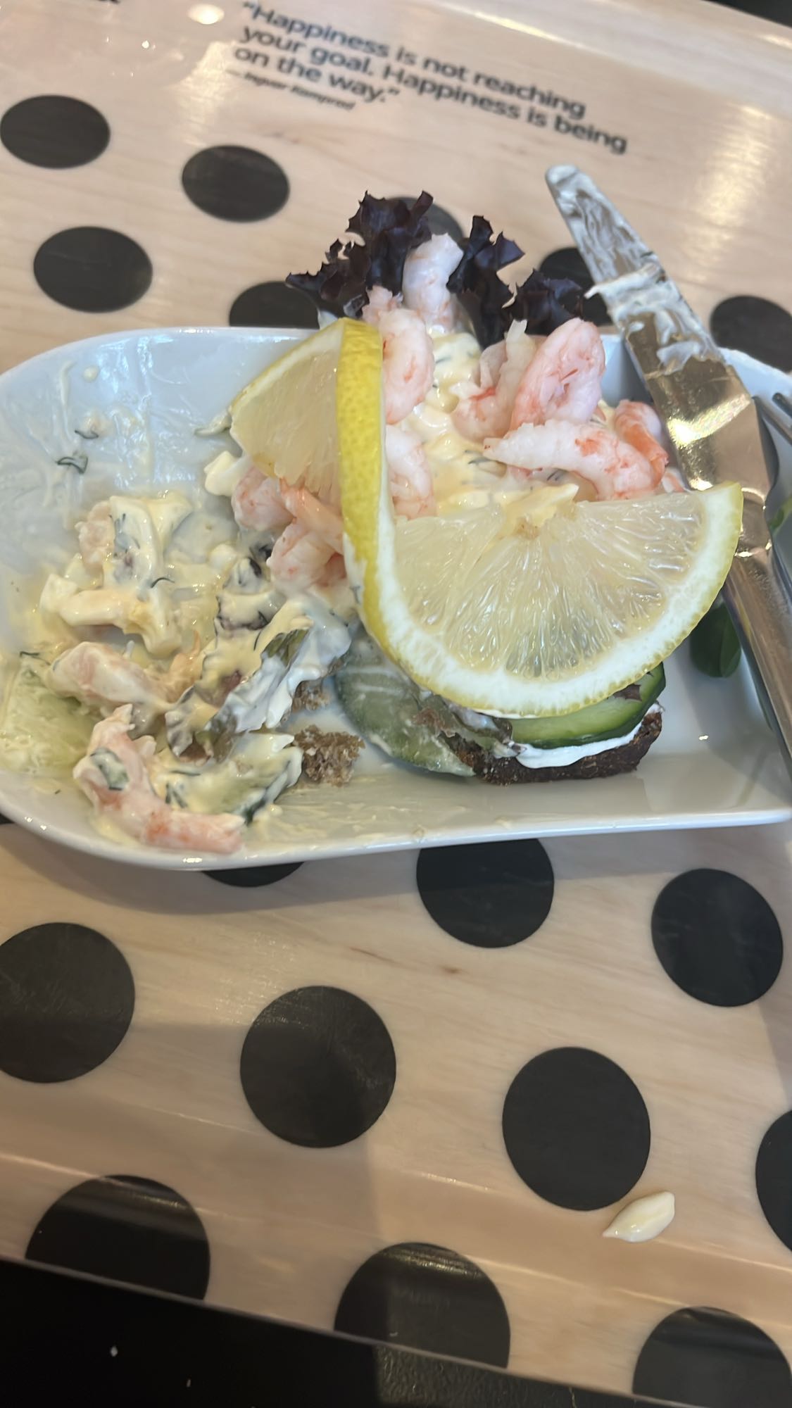 Räksmörgås med citron