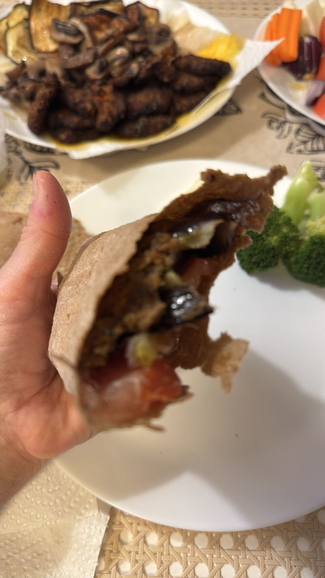 Kebabwrap med grönsaker